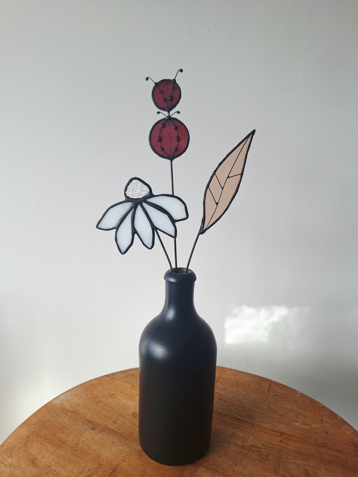 Handgemaakte glas in lood bloemen - 150154 Handgemaakte glas in lood bloemen