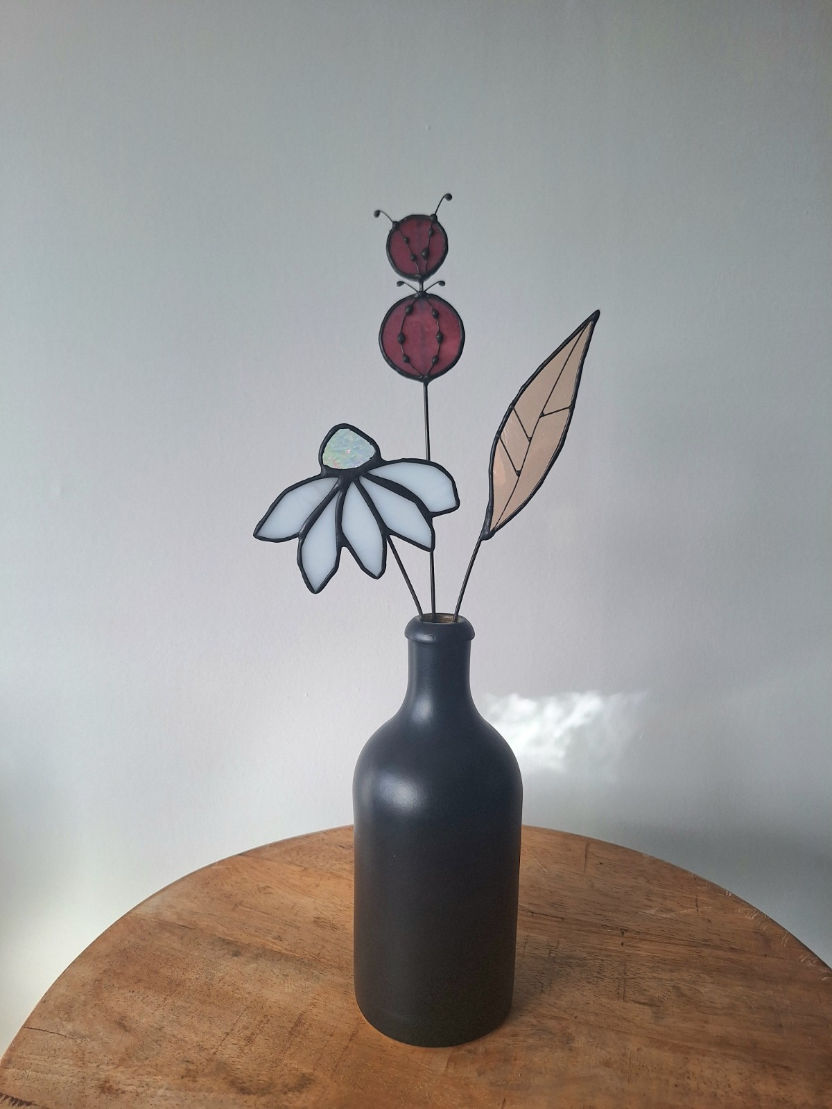 Handgemaakte glas in lood bloemen - 150155 Handgemaakte glas in lood bloemen