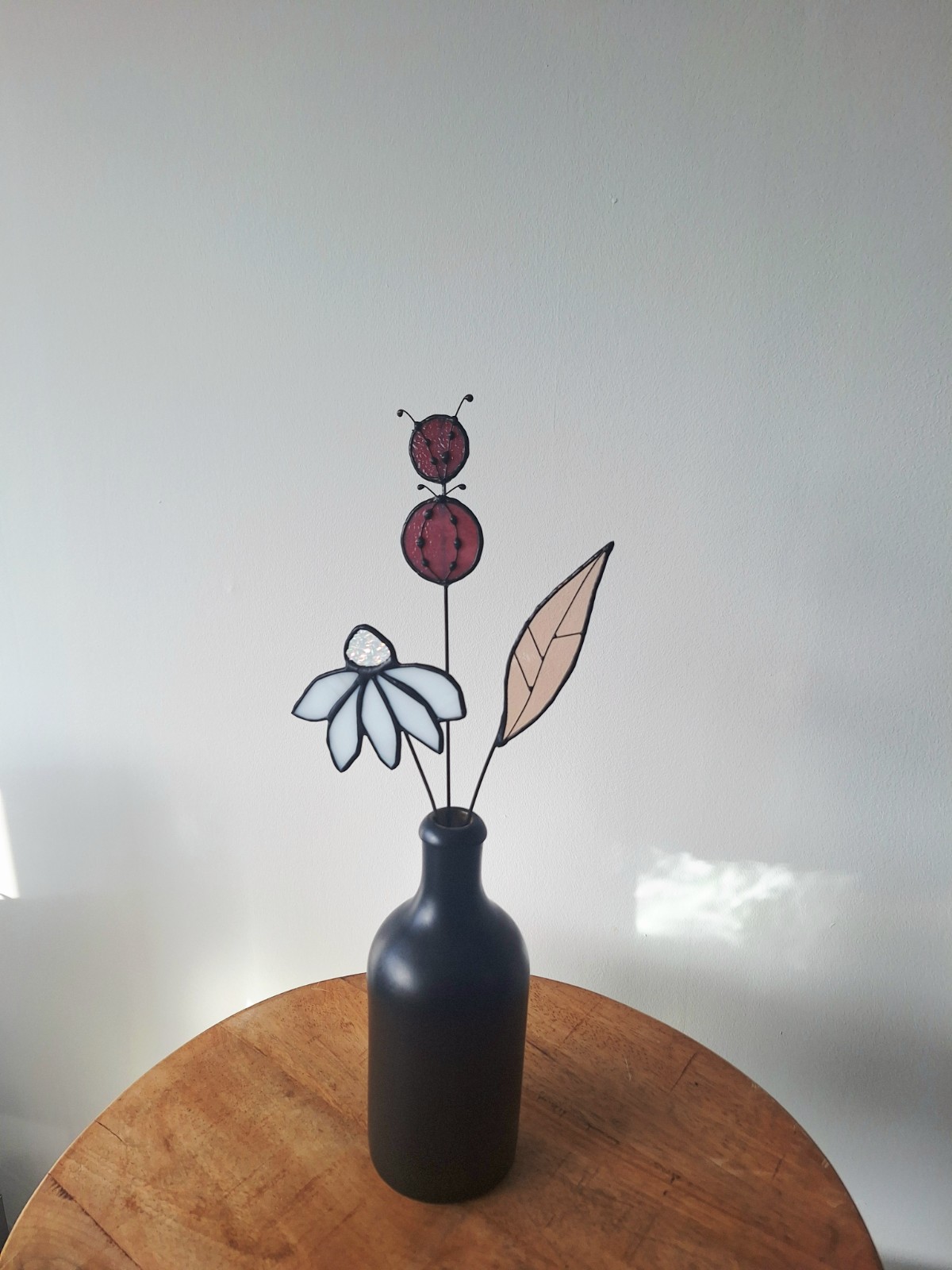 Handgemaakte glas in lood bloemen - 150156 Handgemaakte glas in lood bloemen