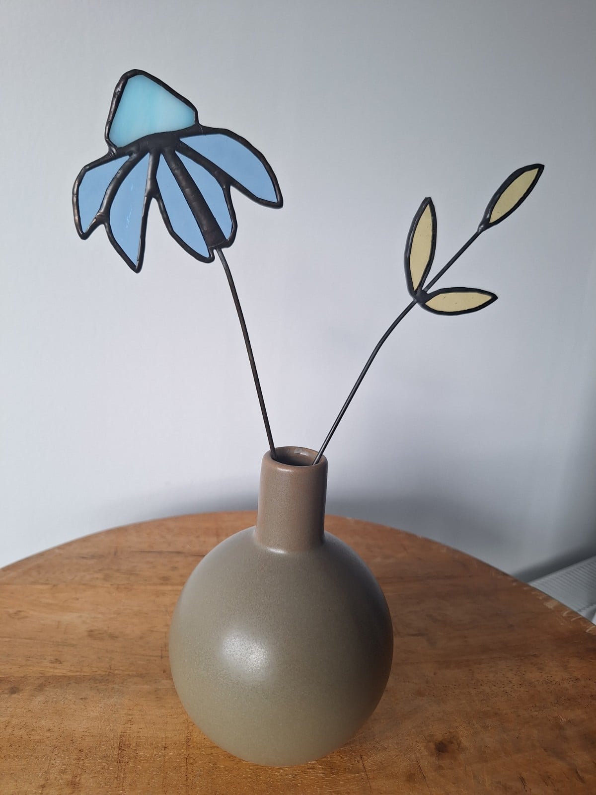 Uniek bloemensetje van glas is lood - 150528 Uniek bloemensetje van glas is lood