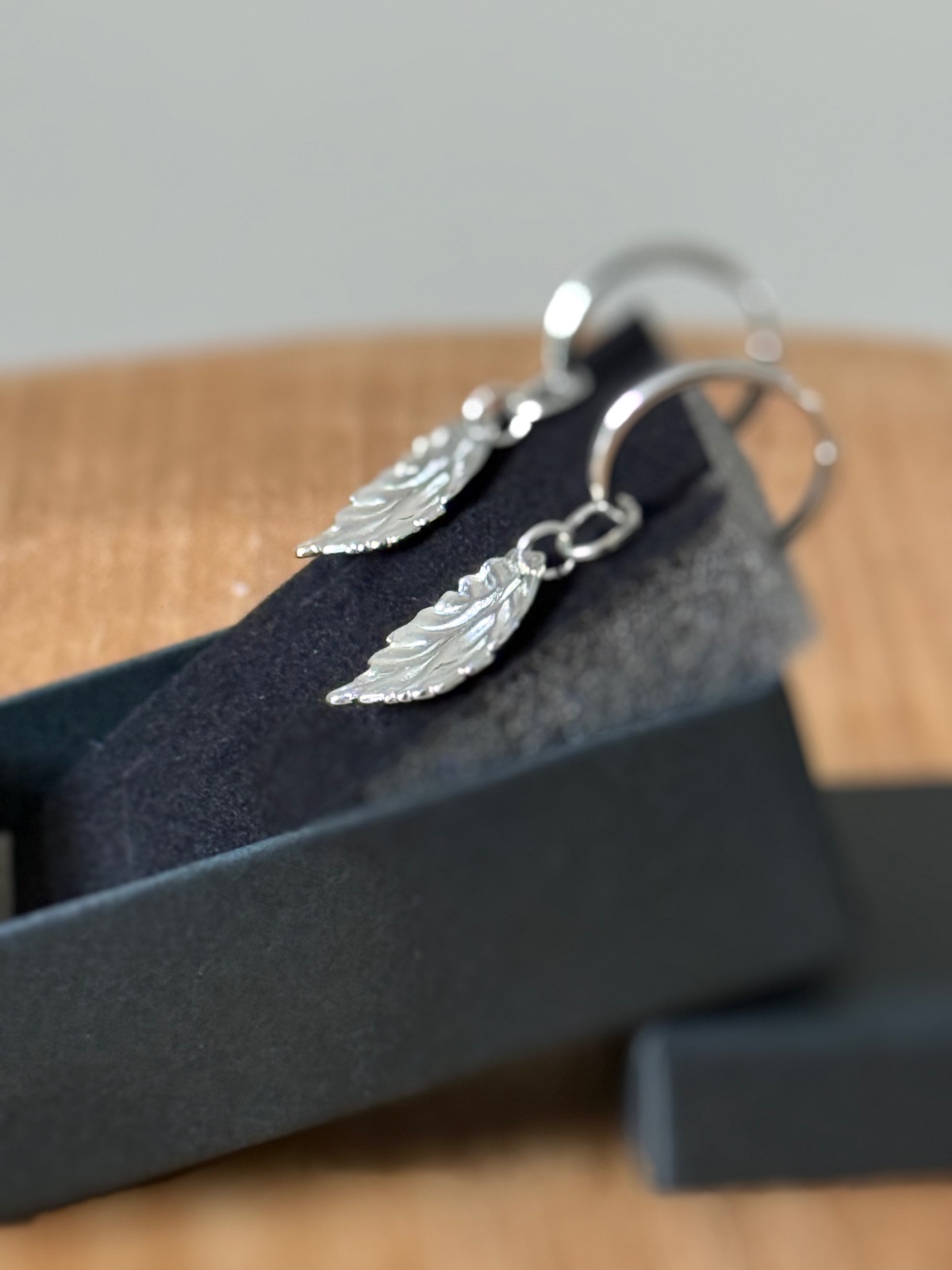 Stainless steel zilverkleurige oorbellen met herfstbladbedel🍂 - 155702 Stainless steel zilverkleurige oorbellen met herfstbladbedel🍂