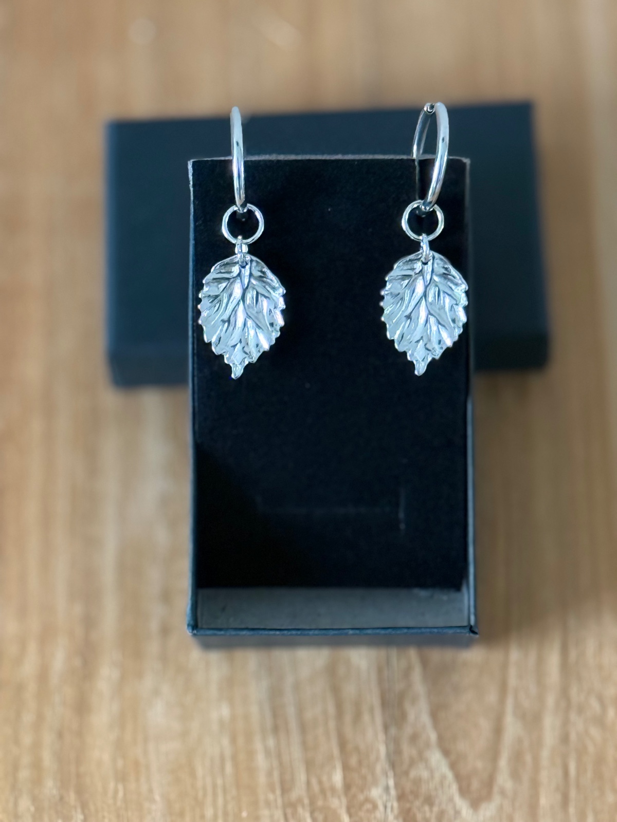 Stainless steel zilverkleurige oorbellen met herfstbladbedel🍂 - 155705 Stainless steel zilverkleurige oorbellen met herfstbladbedel🍂