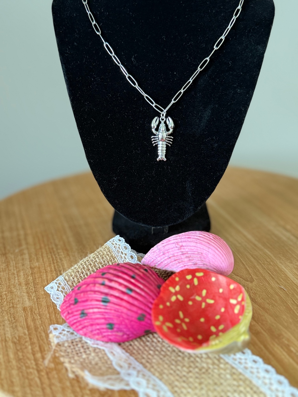 Zilverkleurige ketting met zomerse bedel