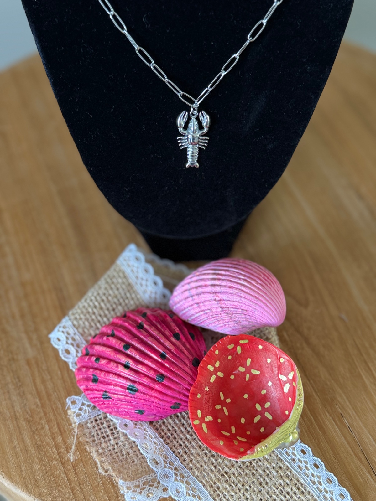 Zilverkleurige ketting met zomerse bedel