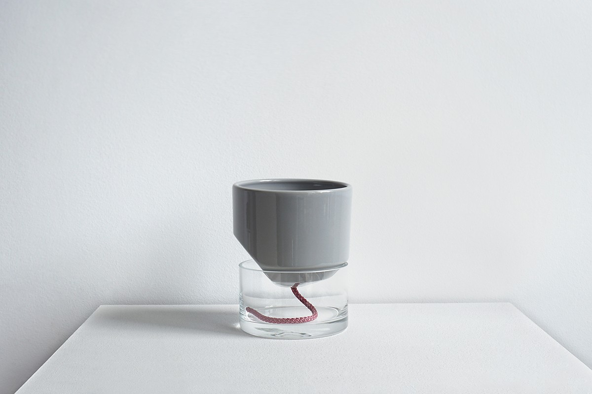 Kapi growing set: Small + Big flowerpot | Sleek gray