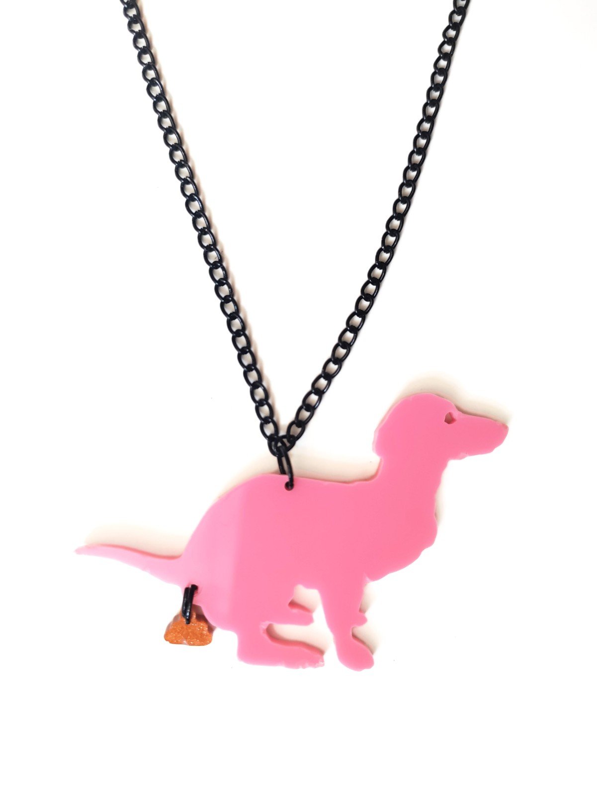 The Golden Turd ketting (teckel) glitter