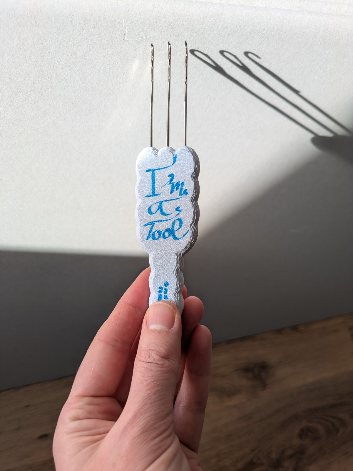 I-Cord tool - Tonghaaknaald - Triple Latch Hook 9 mm gauge – Drie Haakjes aan Eén Kant - uniek design