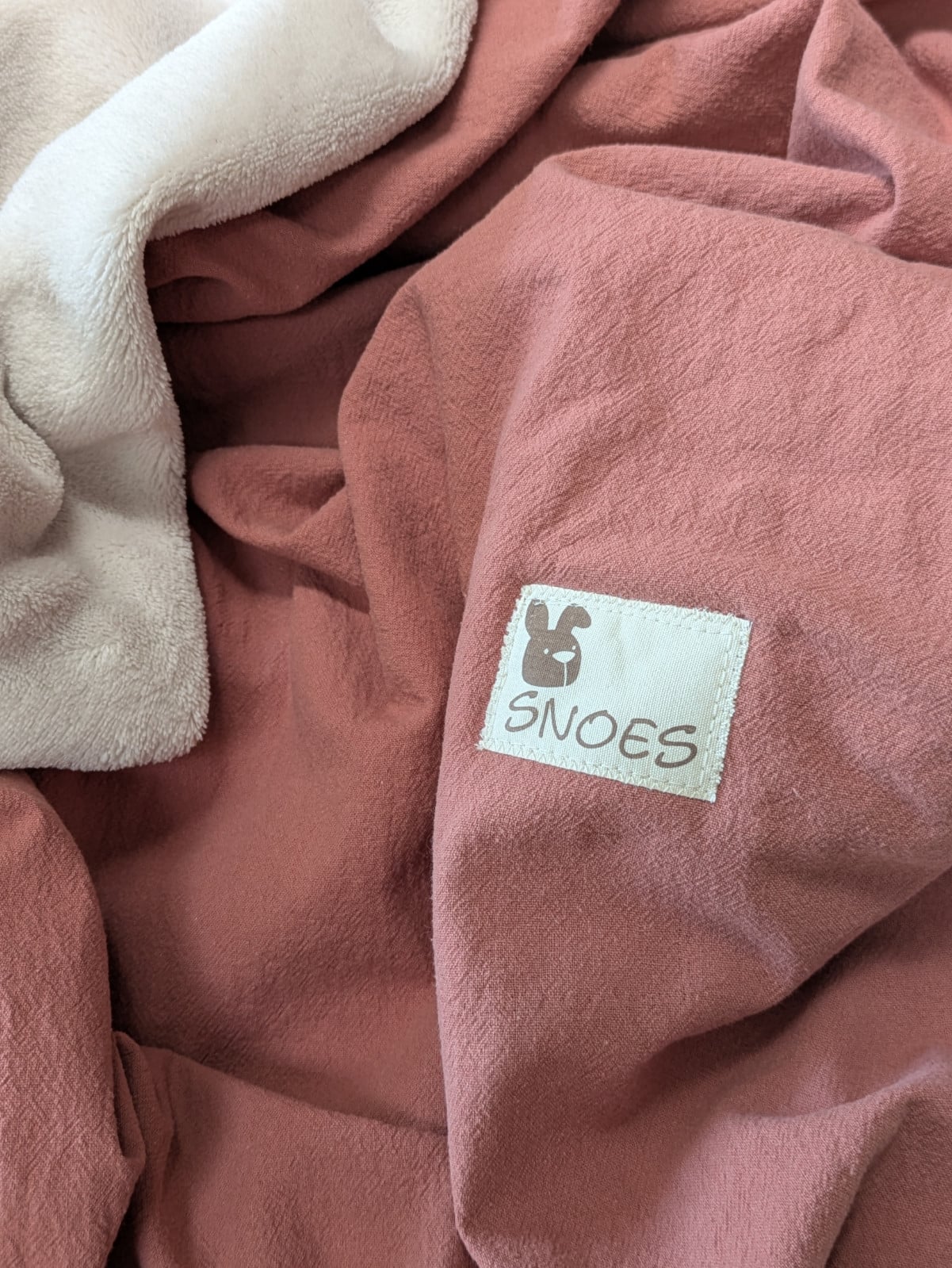 🤎Handgemaakte wiegdeken Terra – katoen linnenlook & zachte welln… - 153566 🤎✨ NIEUW: Luxe Co-sleeper / Wiegdeken in Trendy Terra