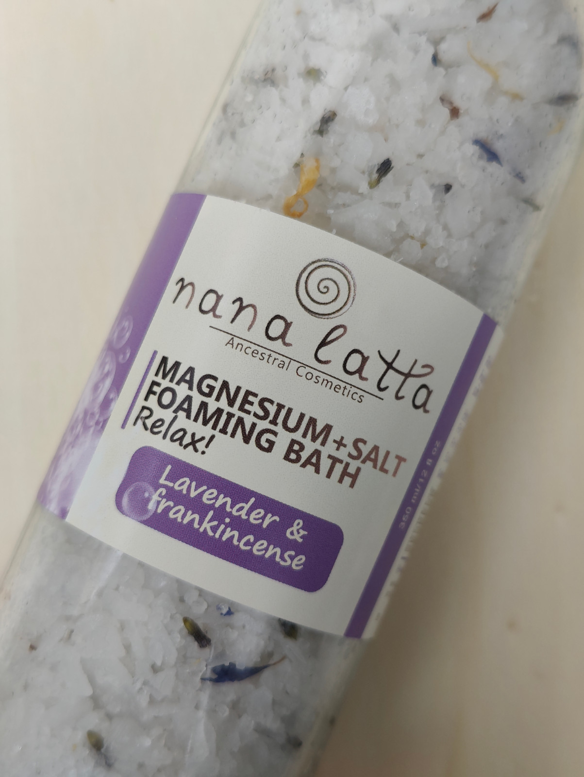 Magnesium + Salt Foaming Bath Relax! met Lavendel & Wierook 350 ml
