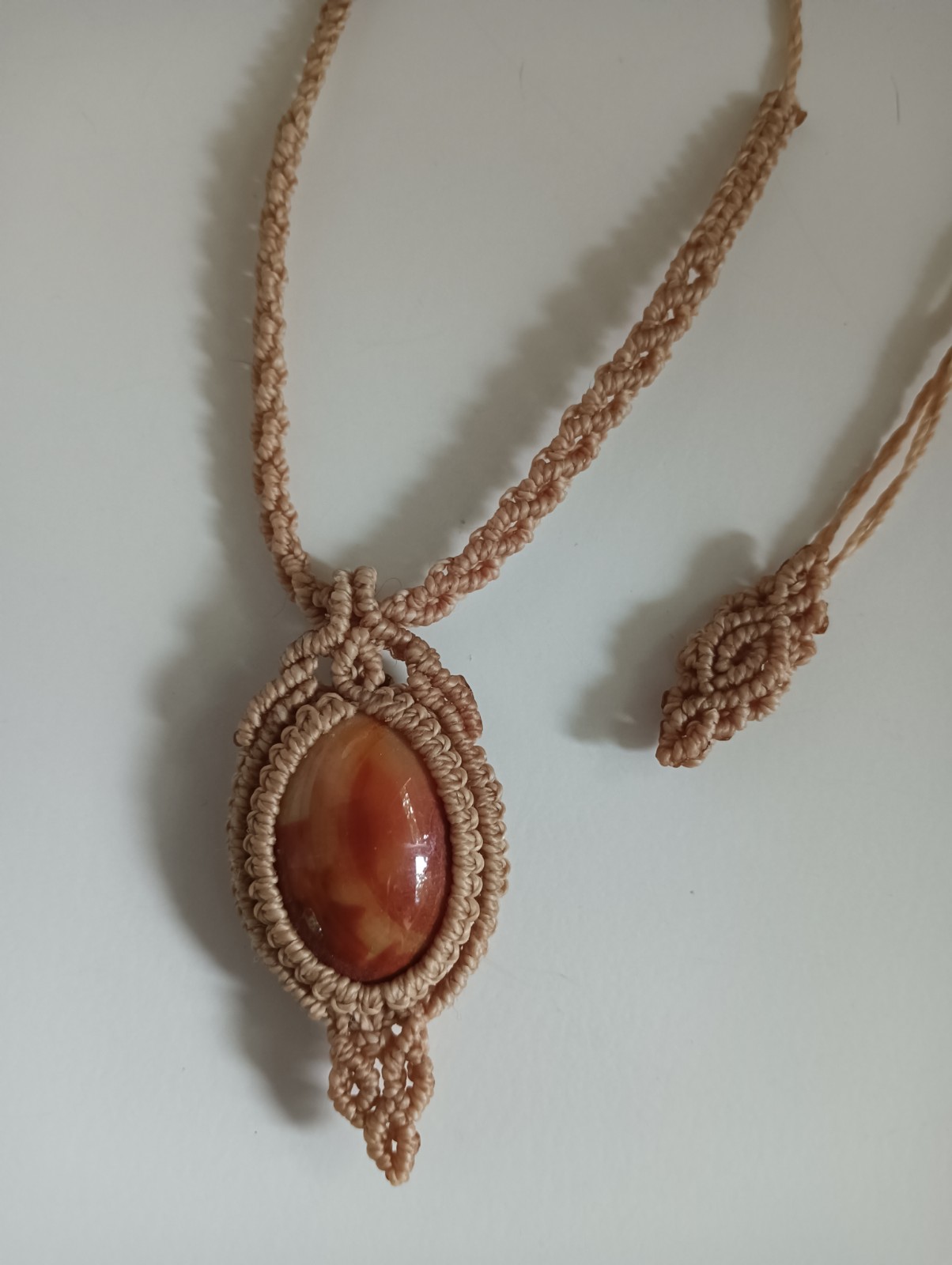 Handgemaakte Ketting met Carneool - 121882 Yara-Handgemaakte Ketting met Carneool