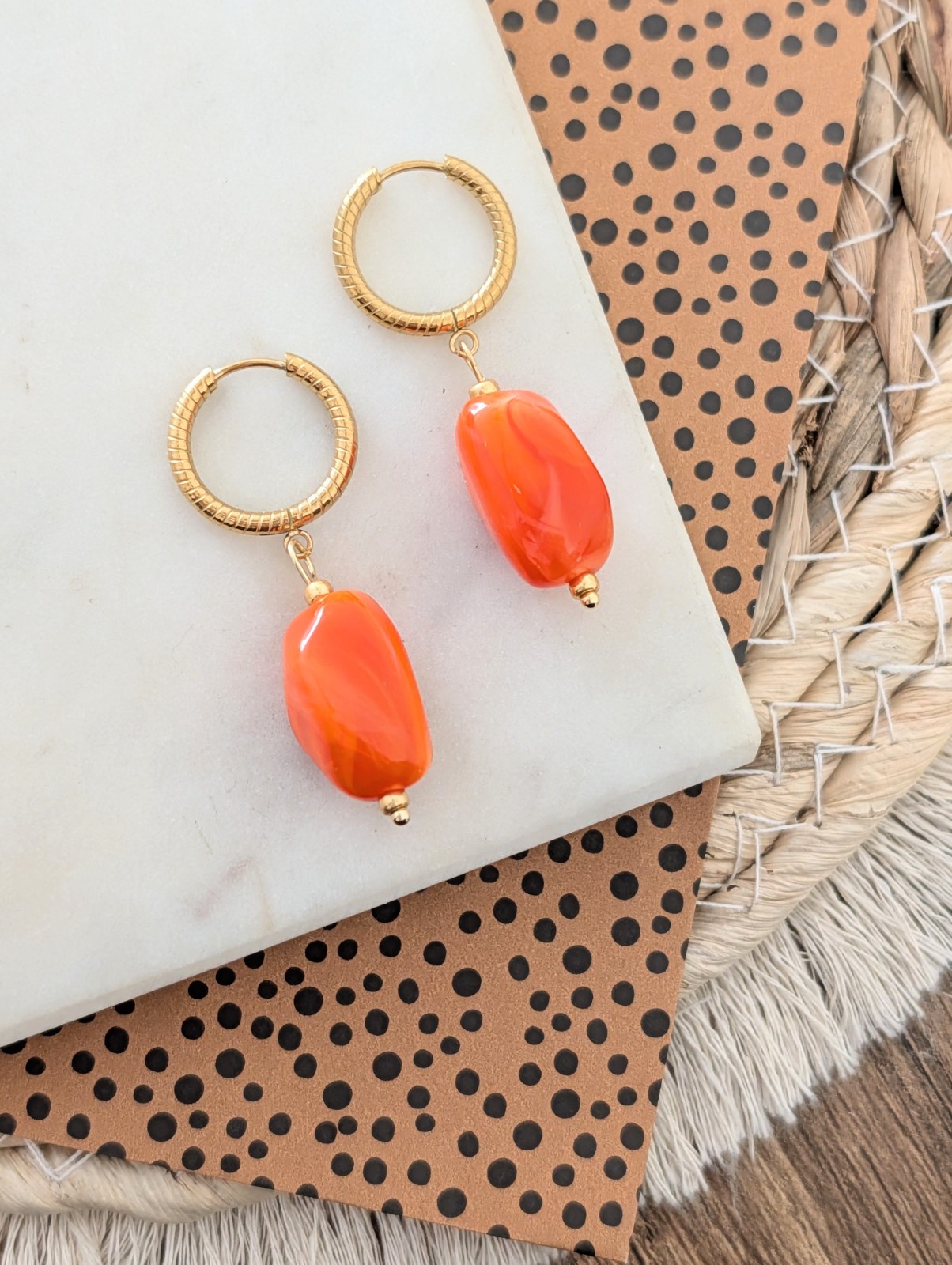 Koningsdag oorbellen goud 2 varianten - 125223 Koningsdag oorbellen goud 2 varianten