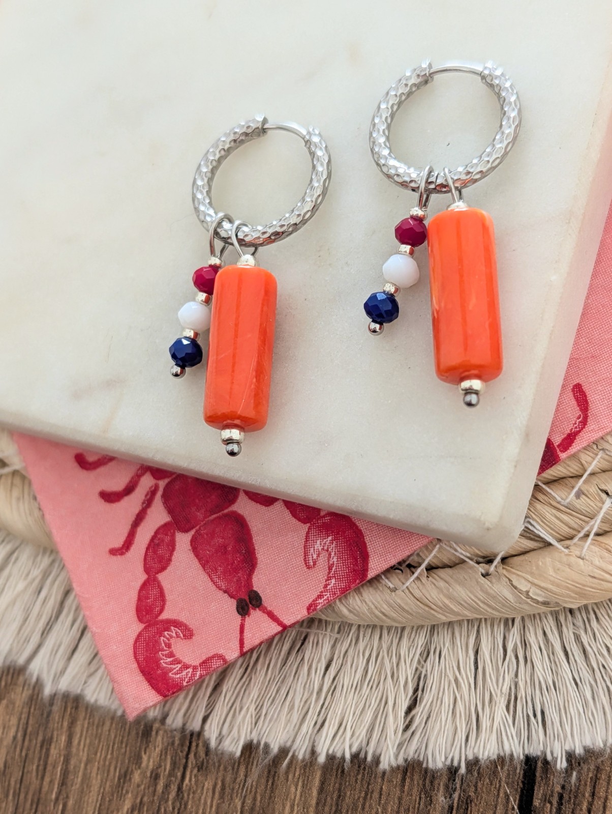 Zilveren Koningsdag oorbellen - 125221 Zilveren Koningsdag oorbellen