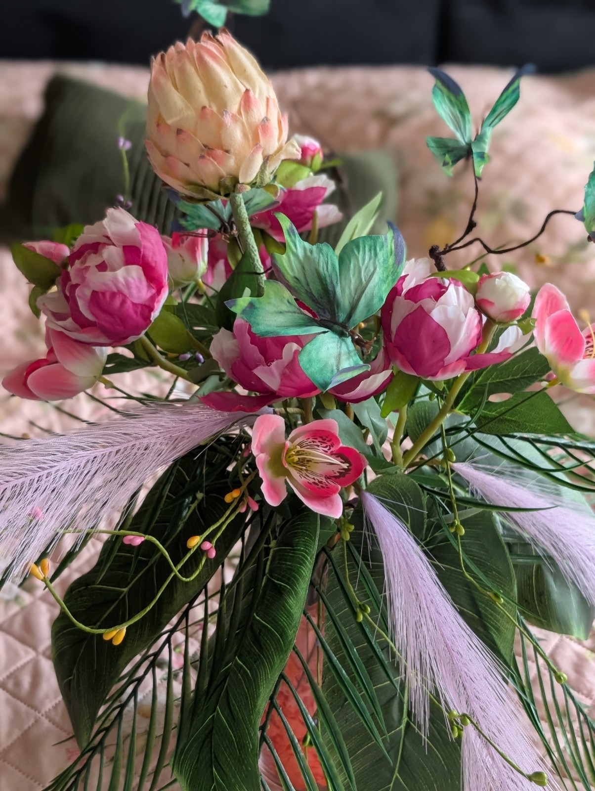 Blush zijden boeket - 139782 Blush zijden boeket