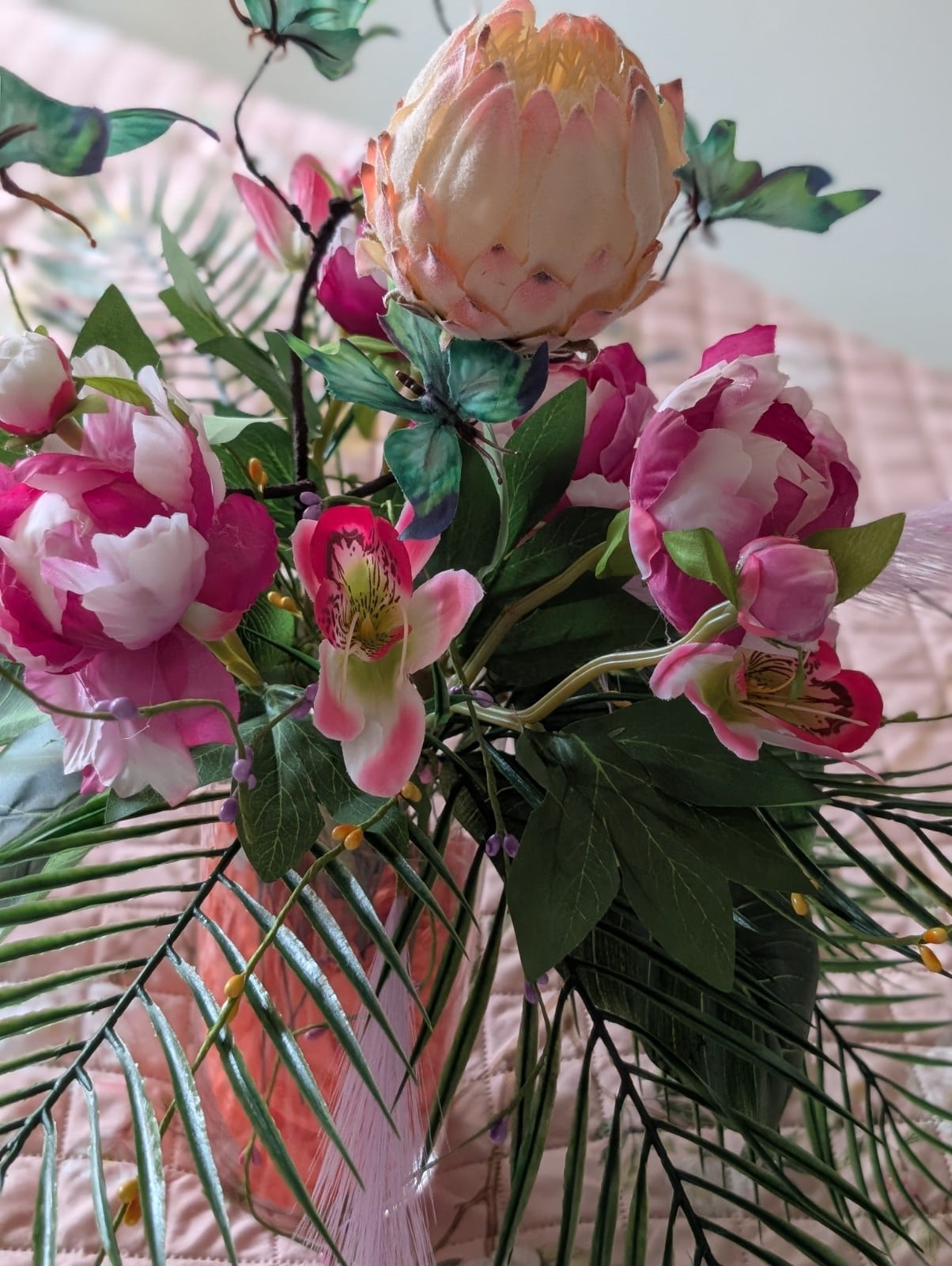 Blush zijden boeket - 139784 Blush zijden boeket