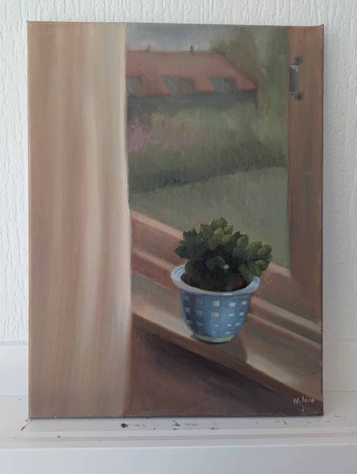 Flower by the window