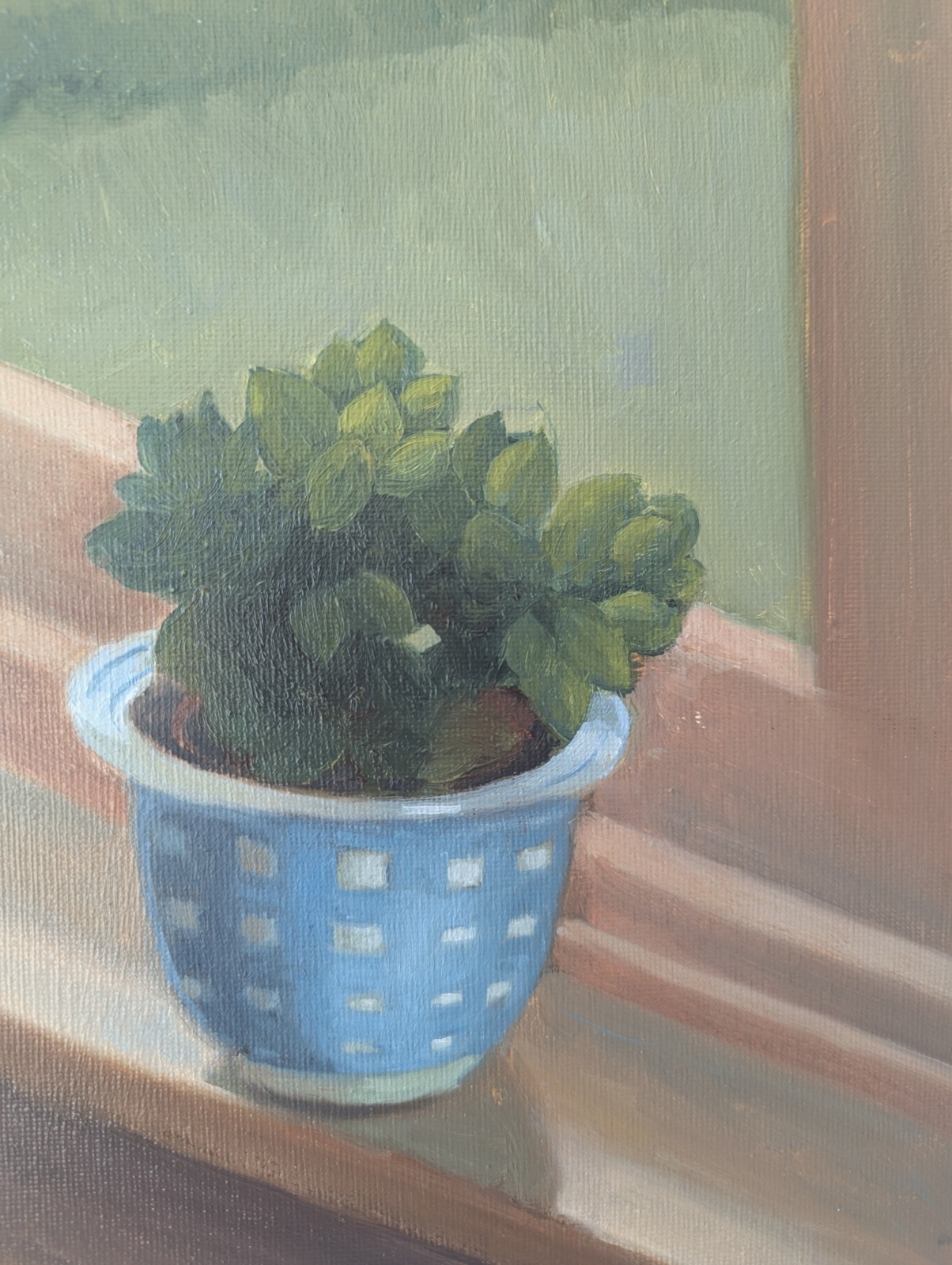Flower by the window