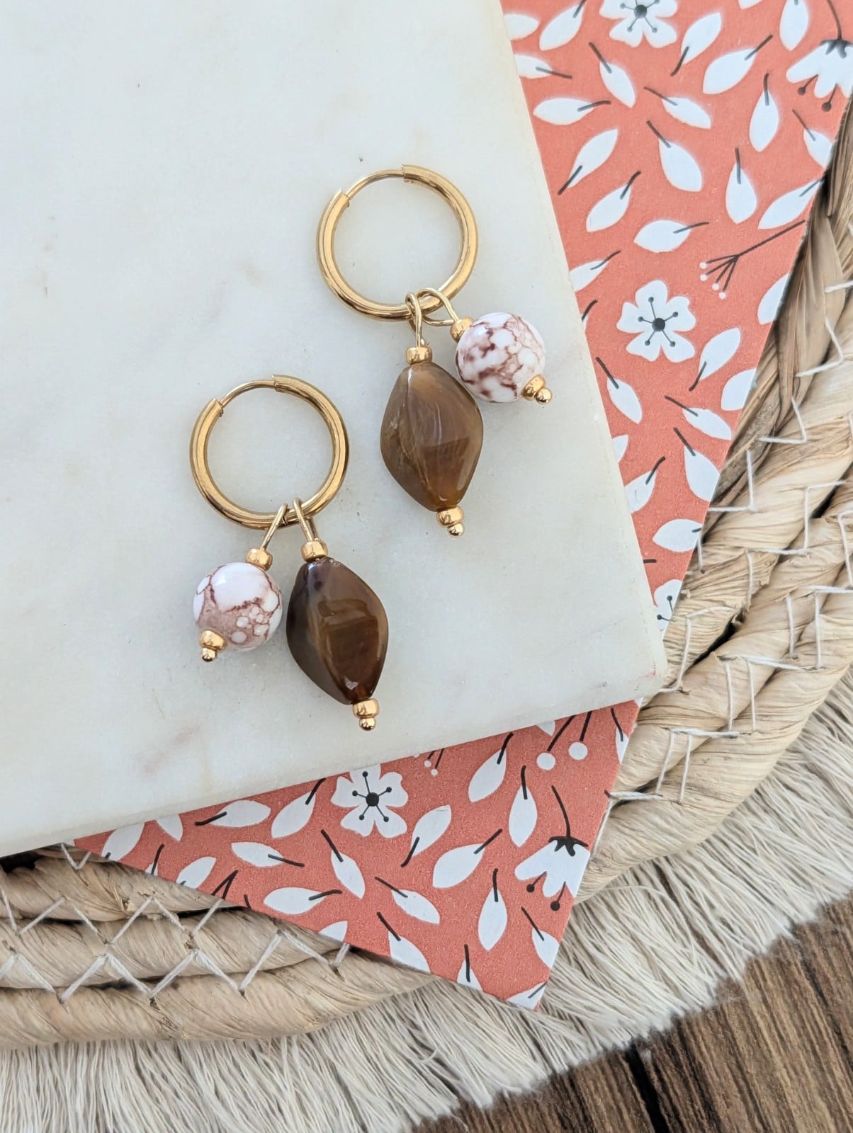 Autumn vibes oorbellen RVS