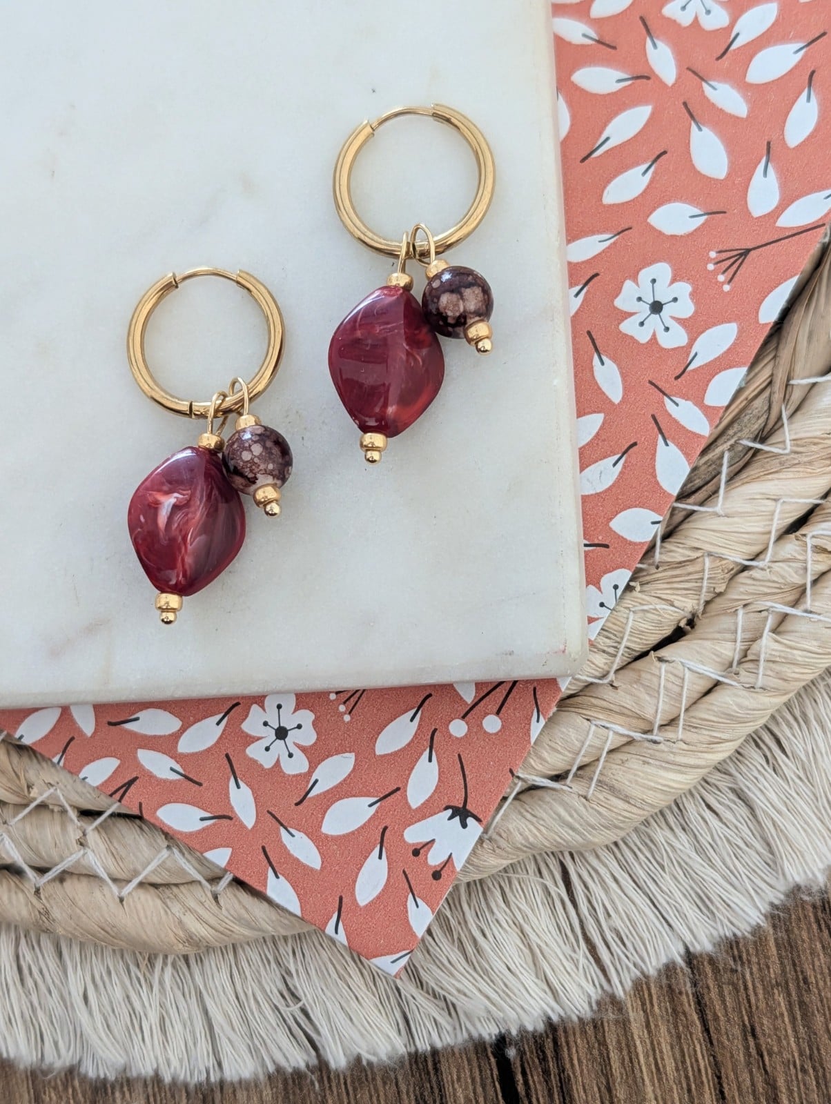 Autumn vibes oorbellen RVS