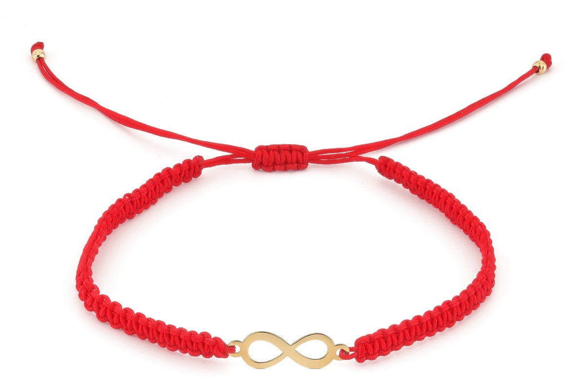 Armband met 14 karaat geelgouden Infinity bedel
