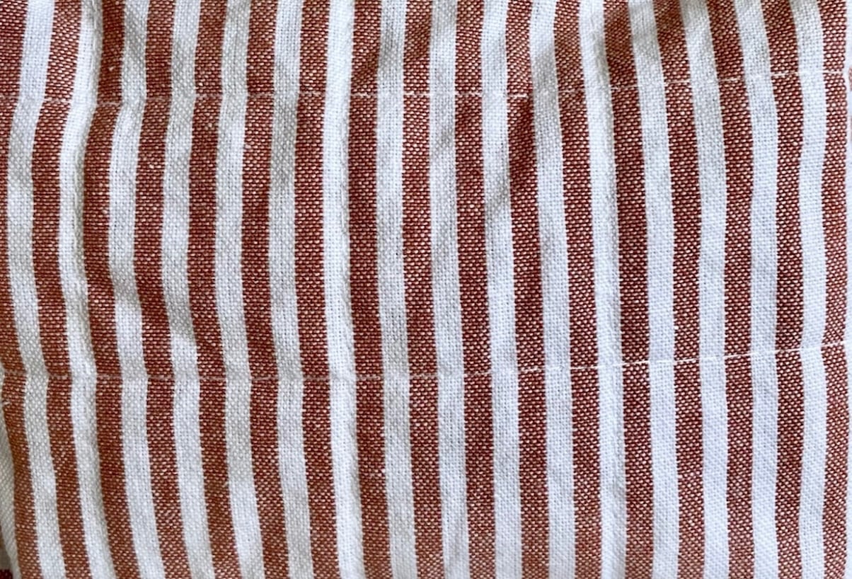 Handgemaakte make-up tas van katoen – gevoerd & gewatteerd – 4 mediterrane kleuren