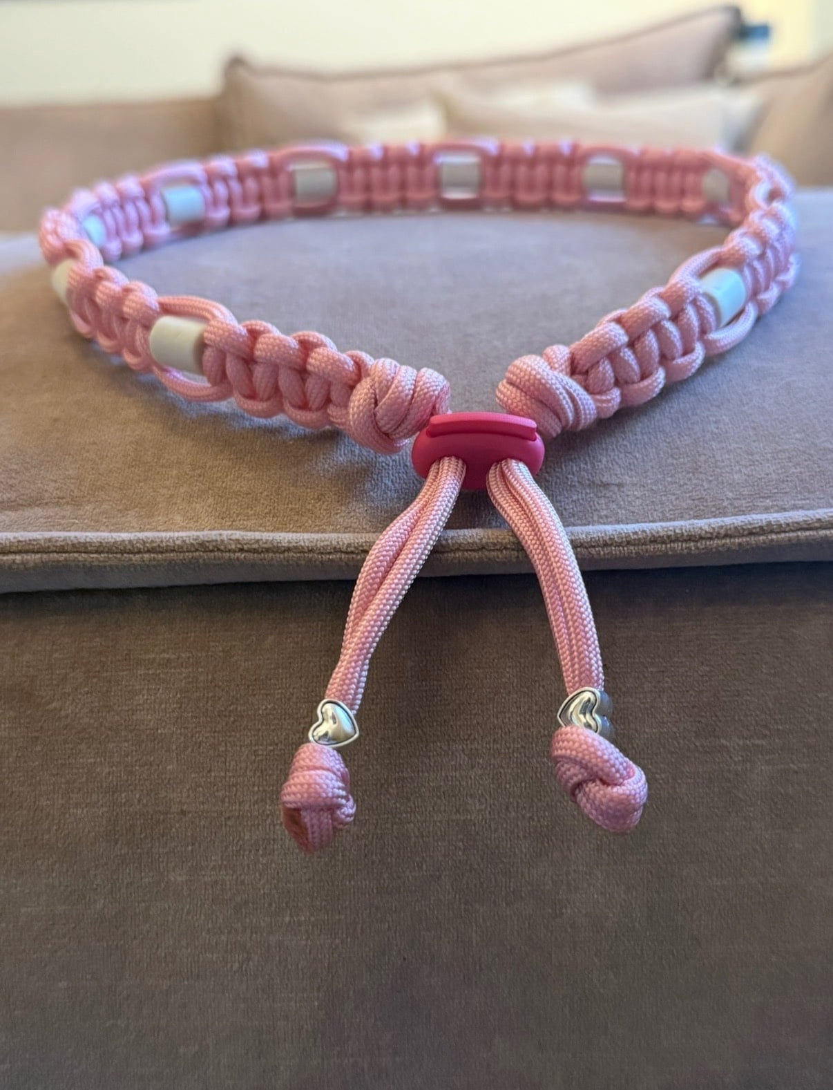 Anti-tekenband licht roze