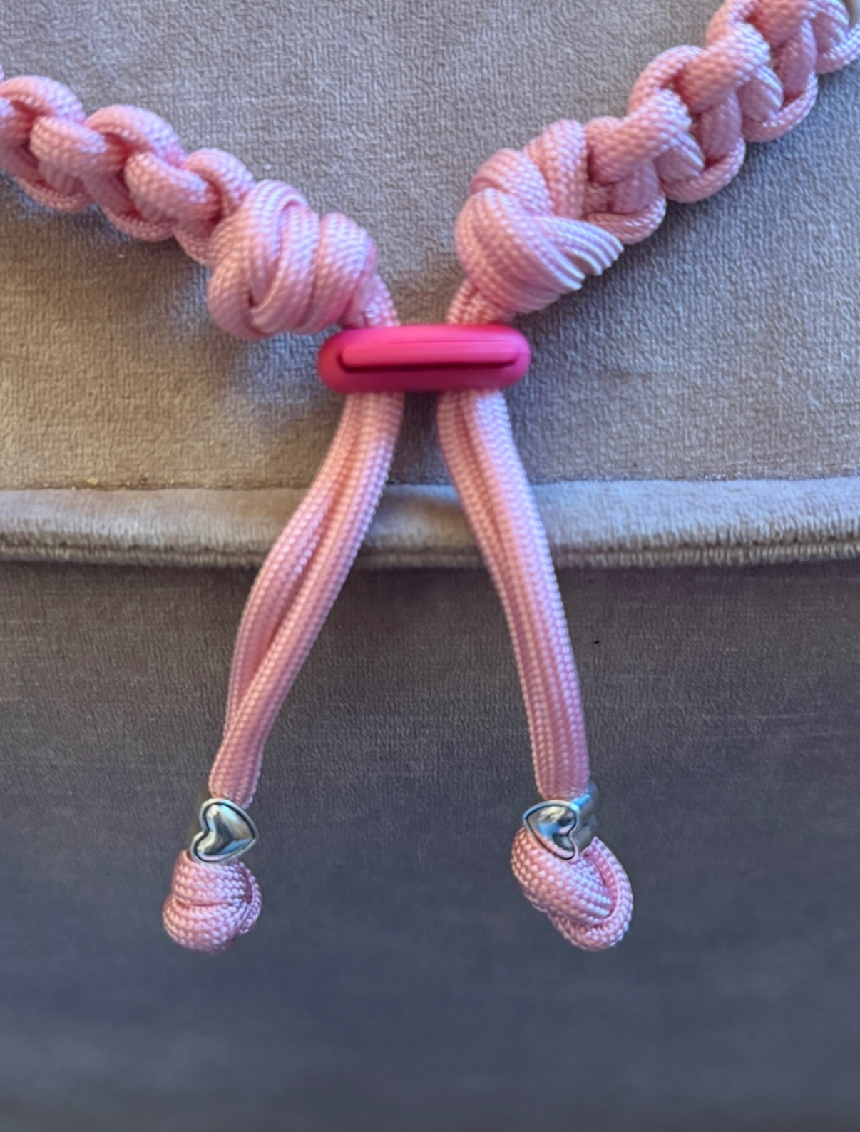 Anti-tekenband licht roze