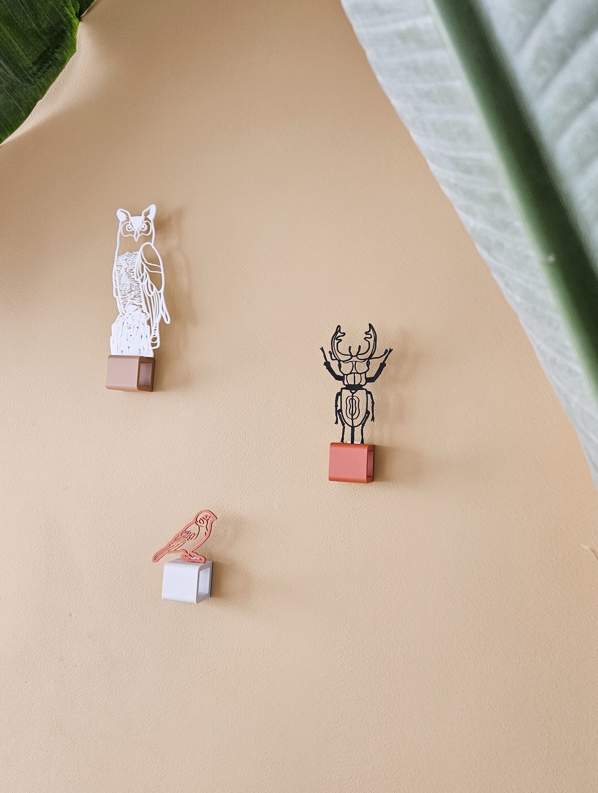 3D geprinte muurdecoratie 'het Vliegend Hert'