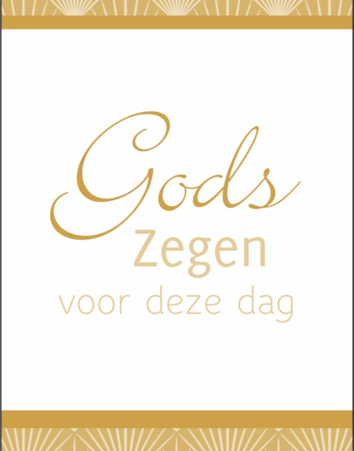 Boekenlegger 'Gods Zegen over deze dag'