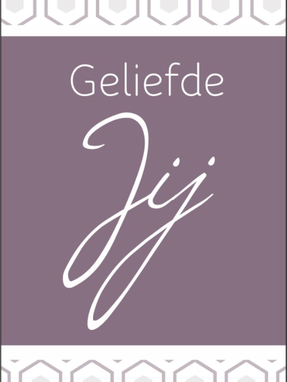 Boekenlegger 'Geliefde jij'