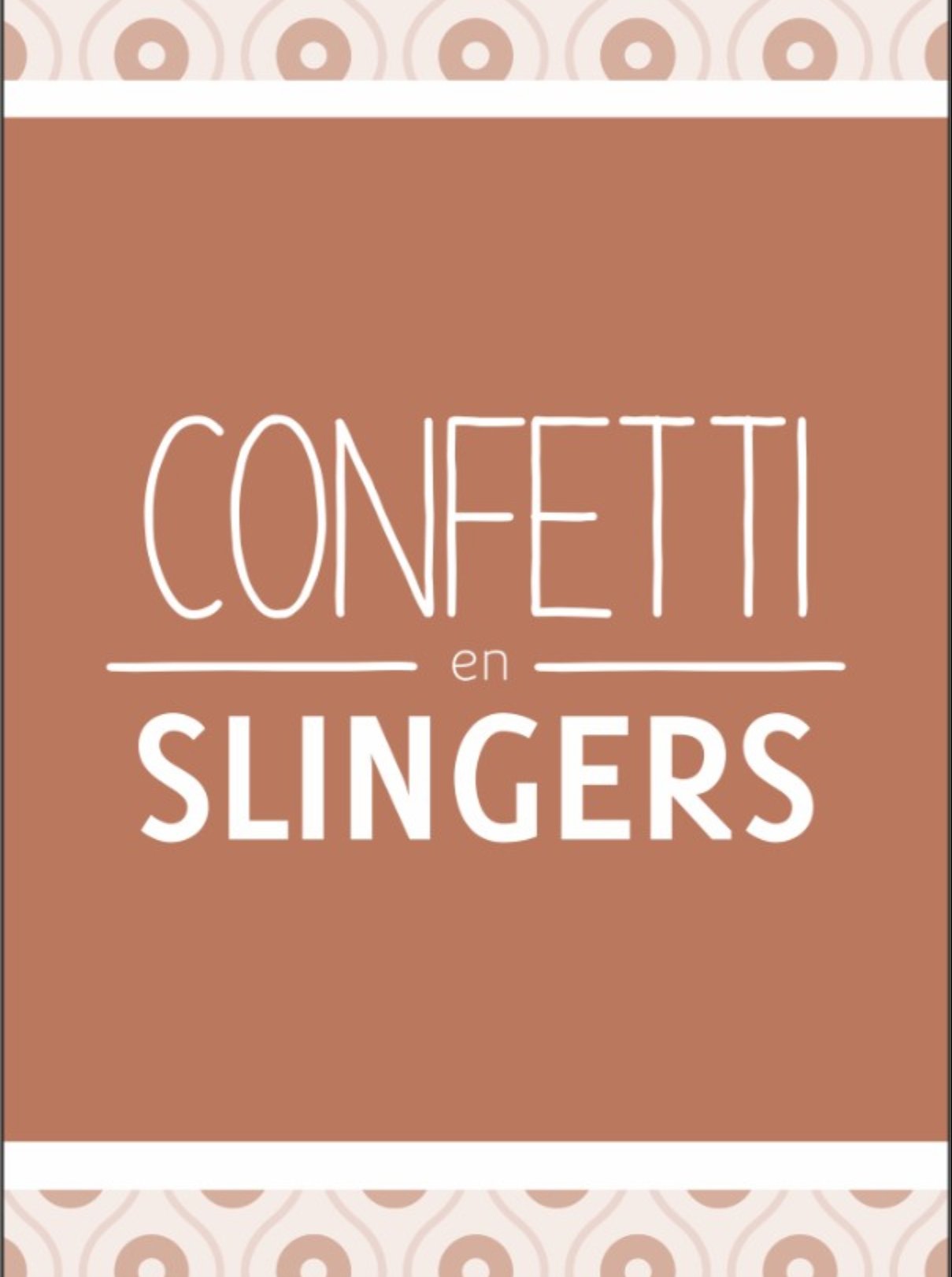 Boekenlegger 'Confetti en Slingers'