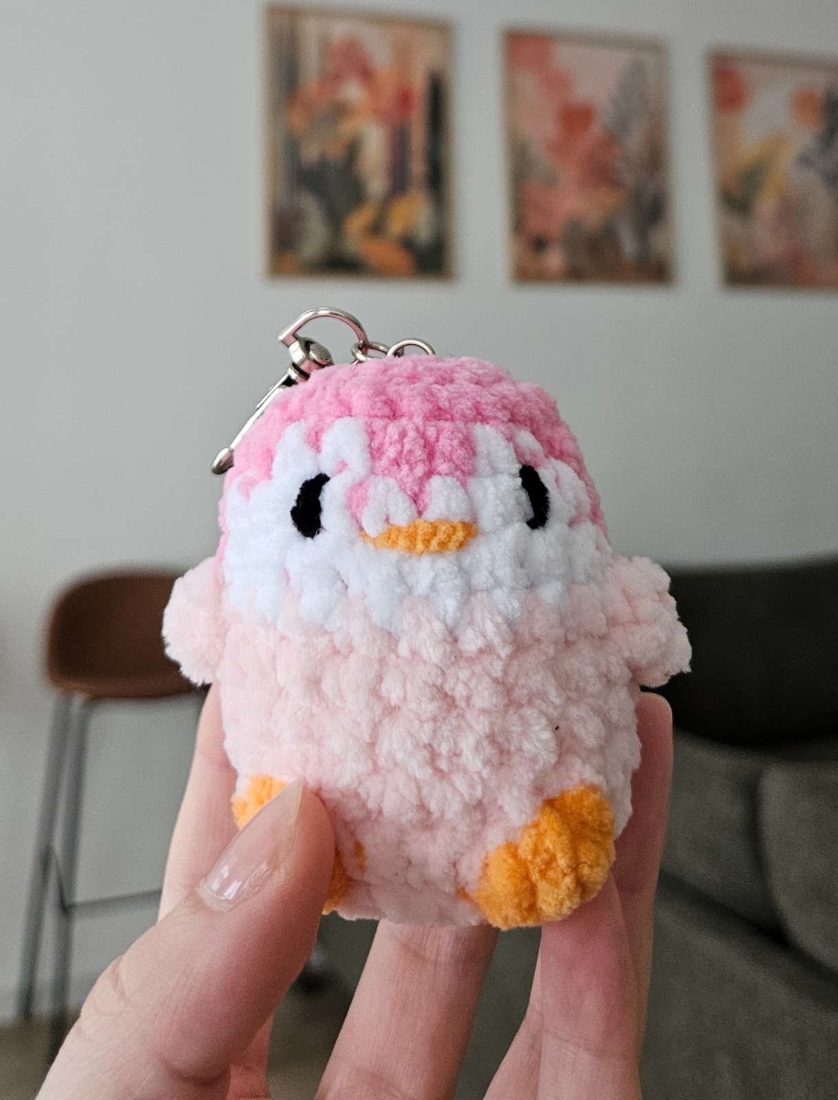 Pinguin sleutelhanger | Keychain | Verschillende kleuropties | Schattige sleutelhanger van Pinguin