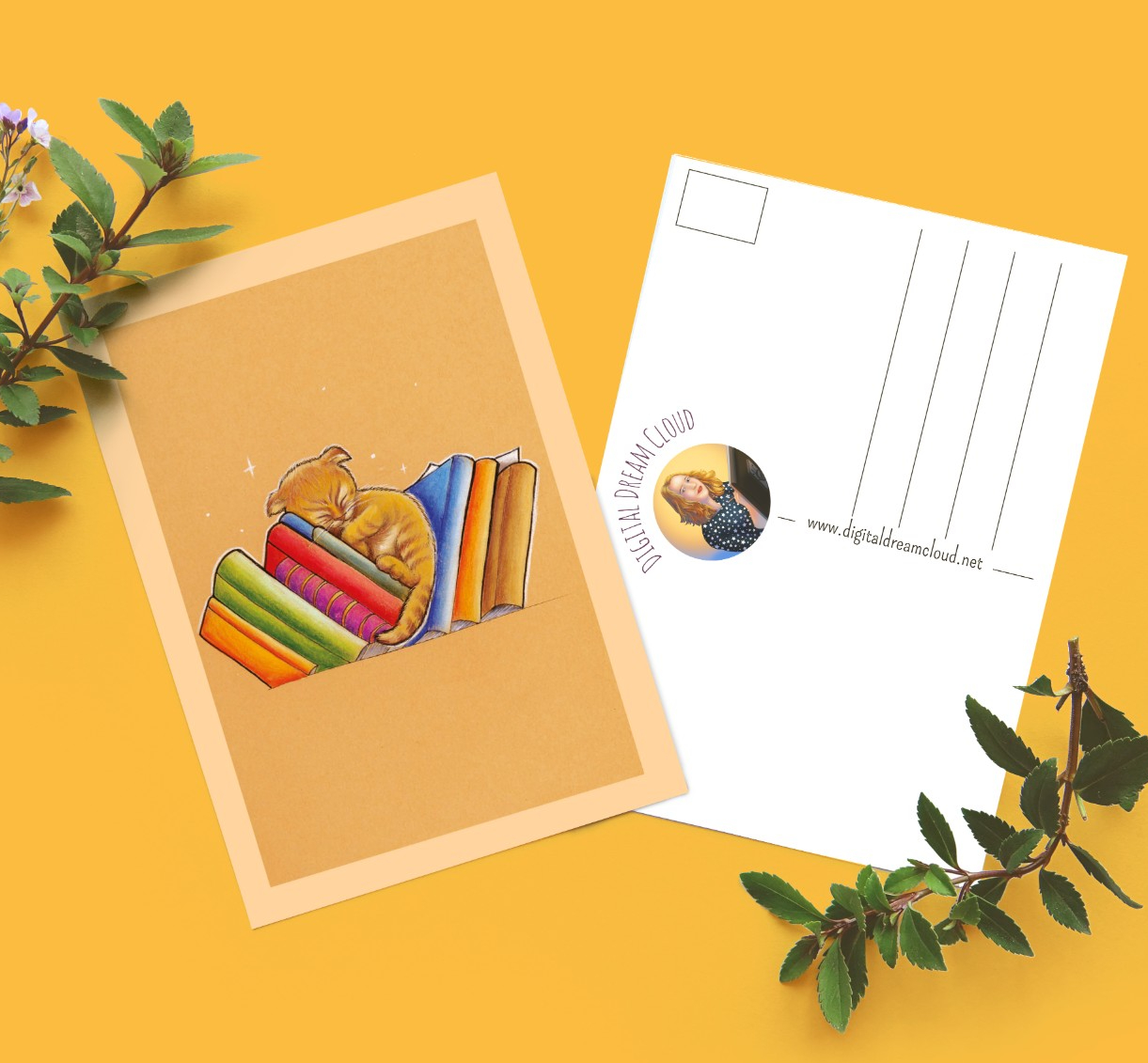 Wens kaart verjaardag Kitten boeken - 85383 Wens kaart verjaardag Kitten boeken