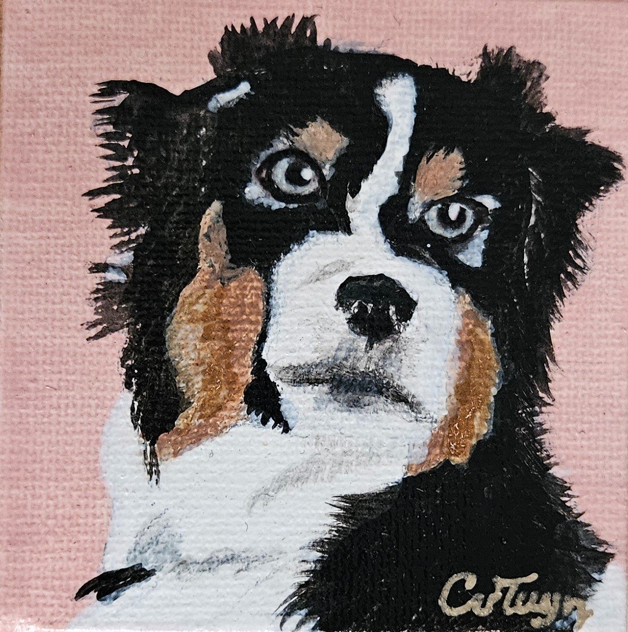 Gepersonaliseerd hondenportret Australische herder