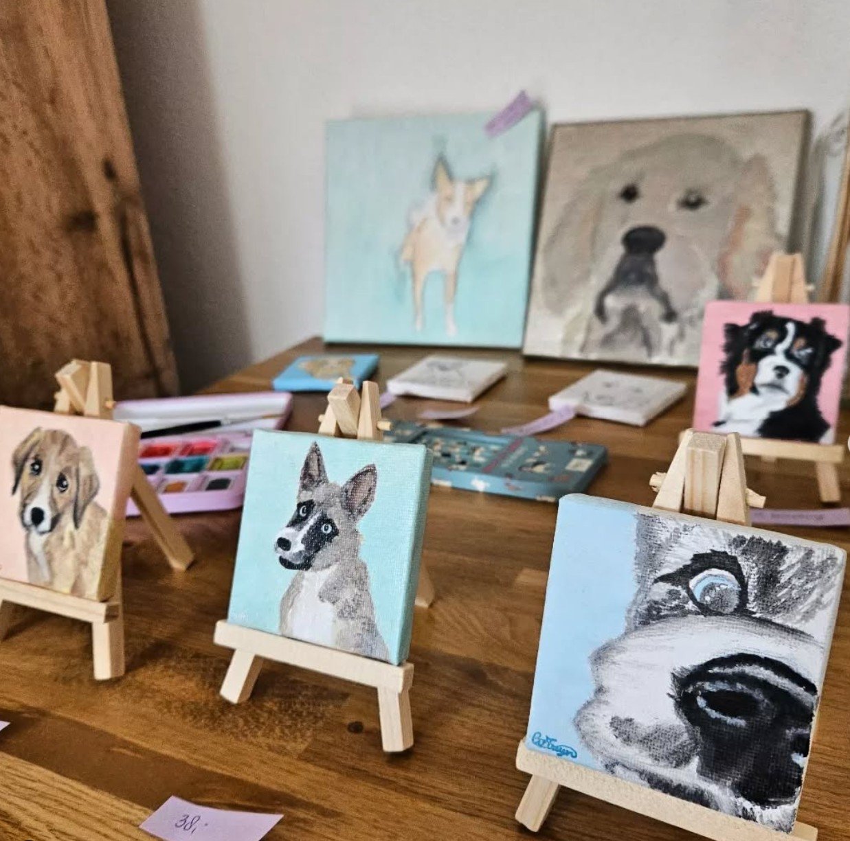 Gepersonaliseerd hondenportret Husky