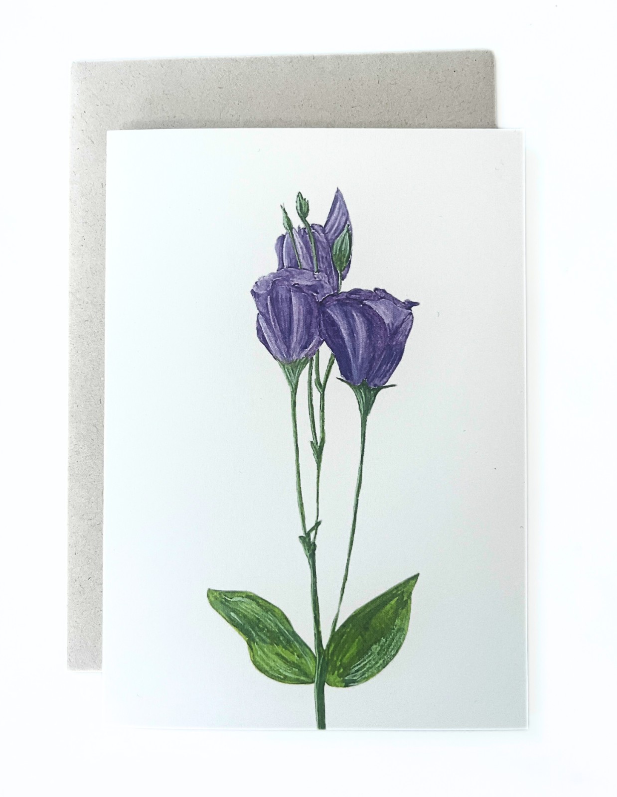 Wenskaart 'Lisianthus'