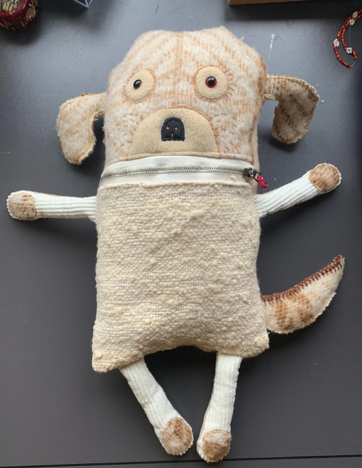 Zorgenvriendje op bestelling gemaakt