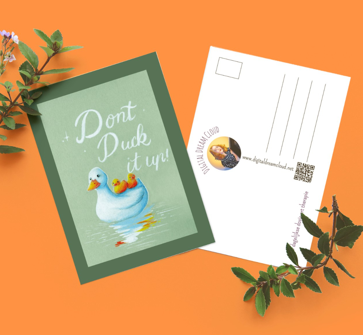 Wens kaart verjaardag A6 Eendjes don't duck it up - 84395 Wens kaart verjaardag A6 Eendjes don't duck it up