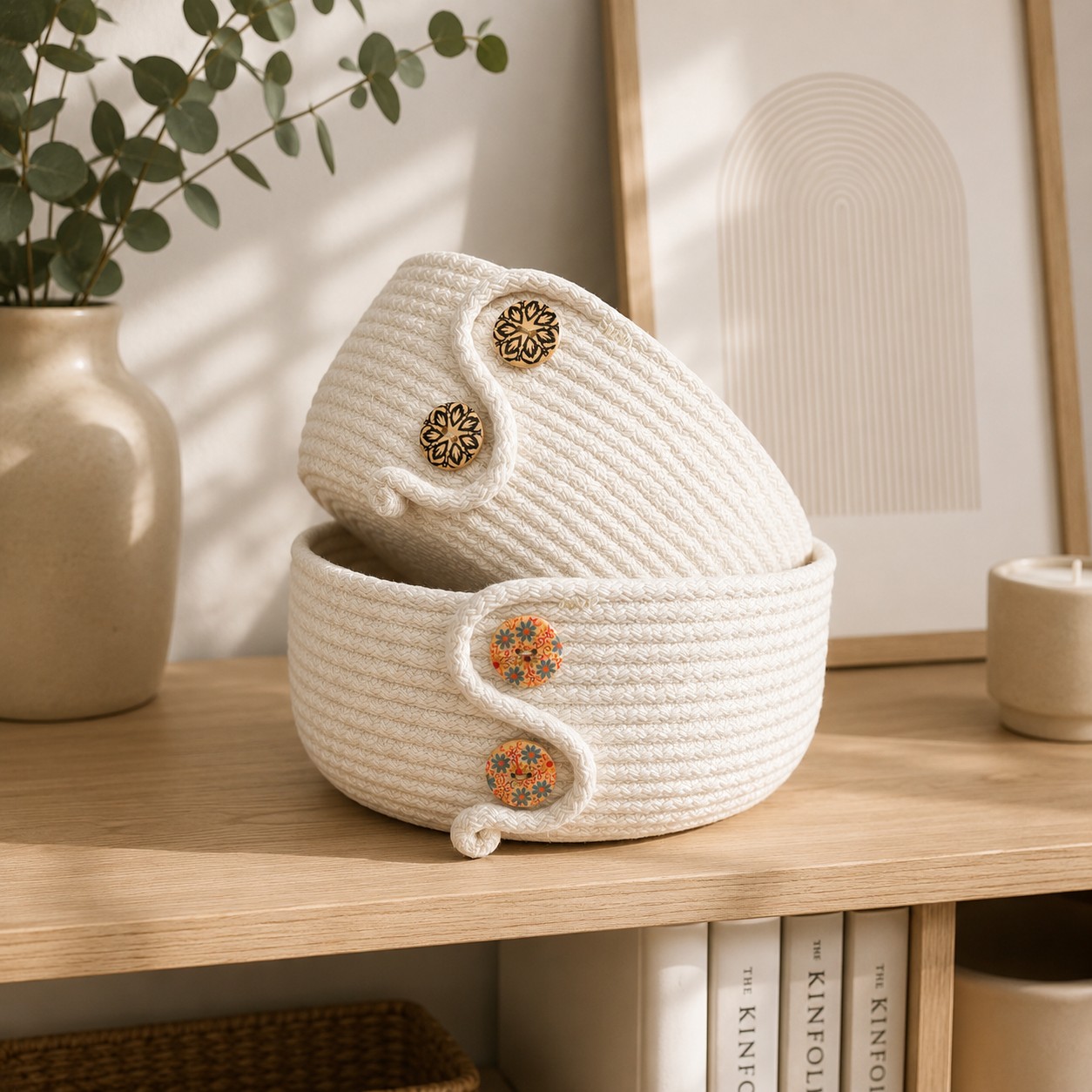 Handgemaakte Opbergmand Ø24 cm