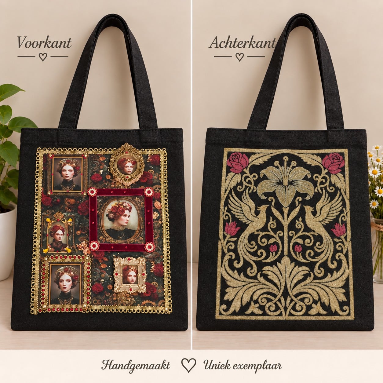 Donker Victoriaanse tas - 151057 Victoriaans