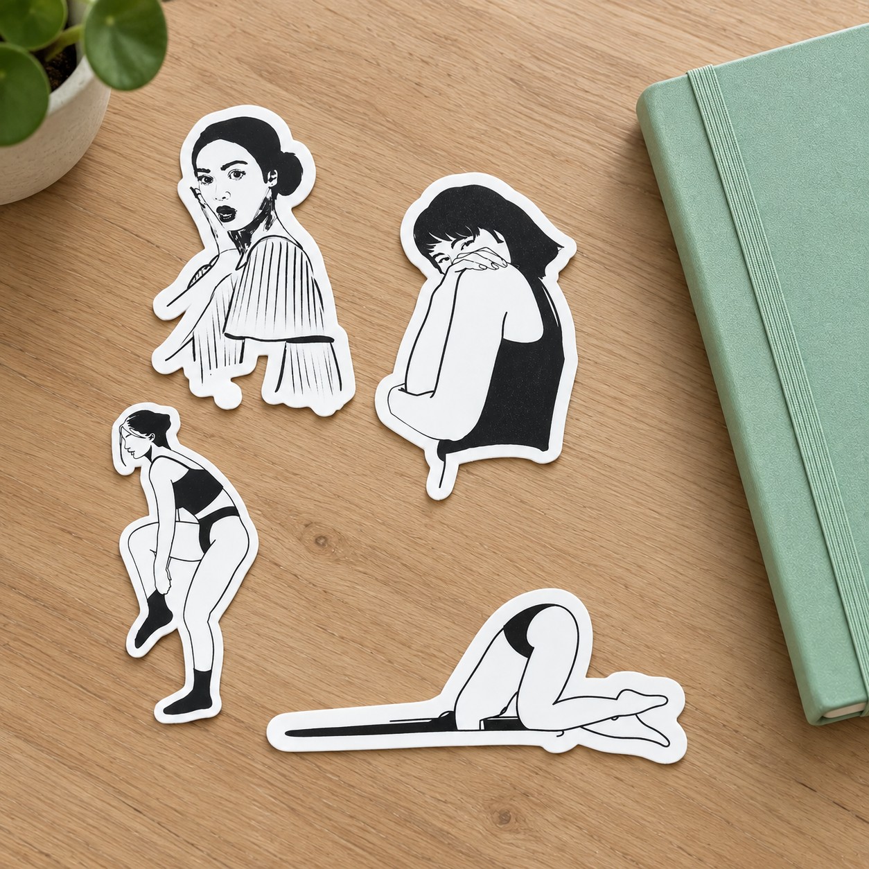 Stickerset (4) Girls, Girls, Girls - 150999 Stickerset (4) Girls, Girls, Girls
