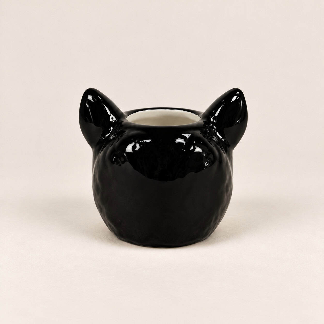 Bloempotje bulldog zwart-wit - 156247 Bloempotje bulldog zwart-wit