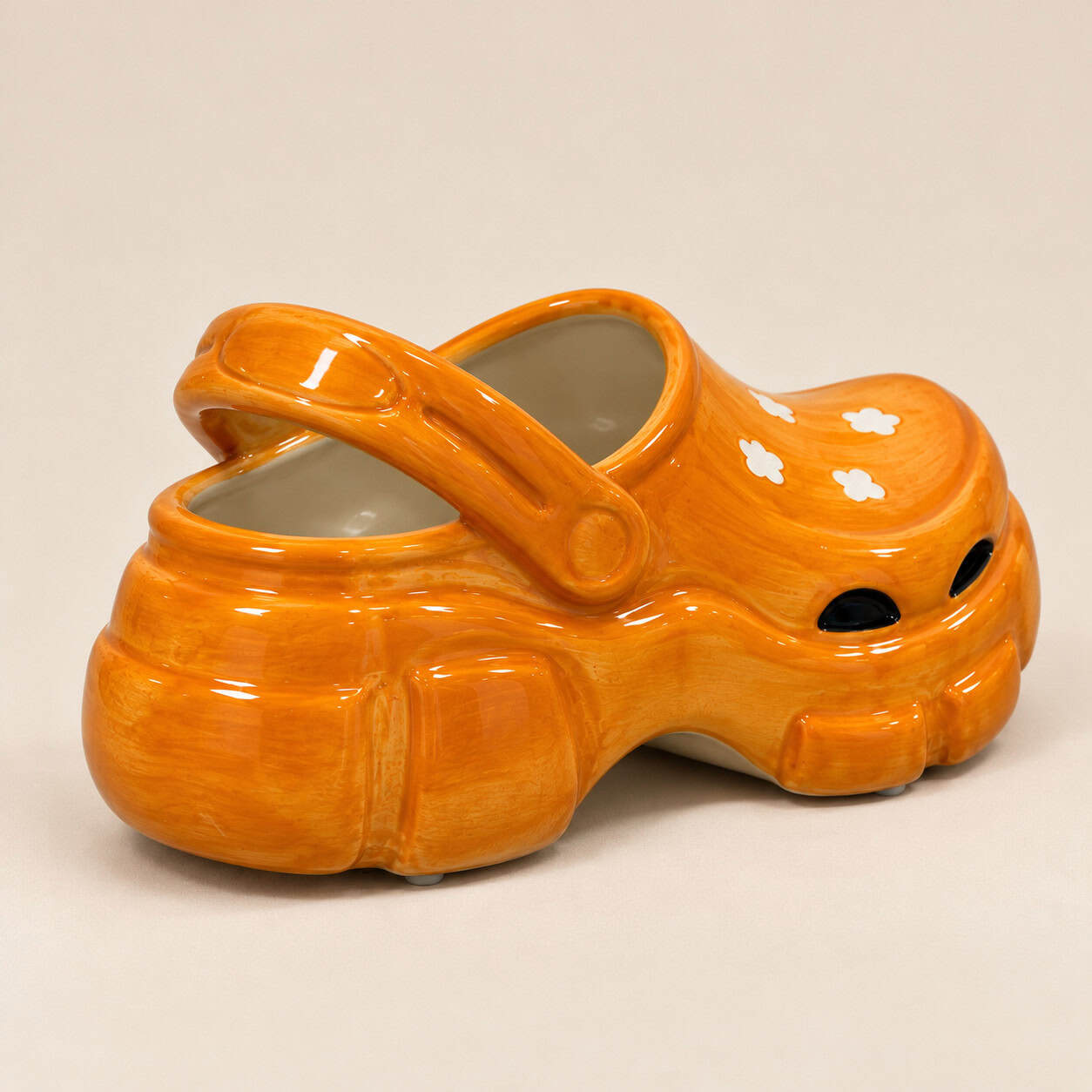 Grappige bloempot klomp oranje - 156207 Grappige bloempot Crocs-klomp oranje