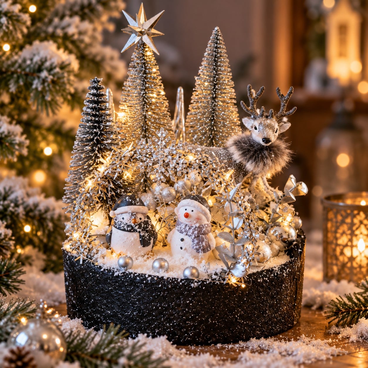Zilveren kersttafereel – Winter Wonderland Glow - 153346 Zilveren kersttafereel – Winter Wonderland Glow