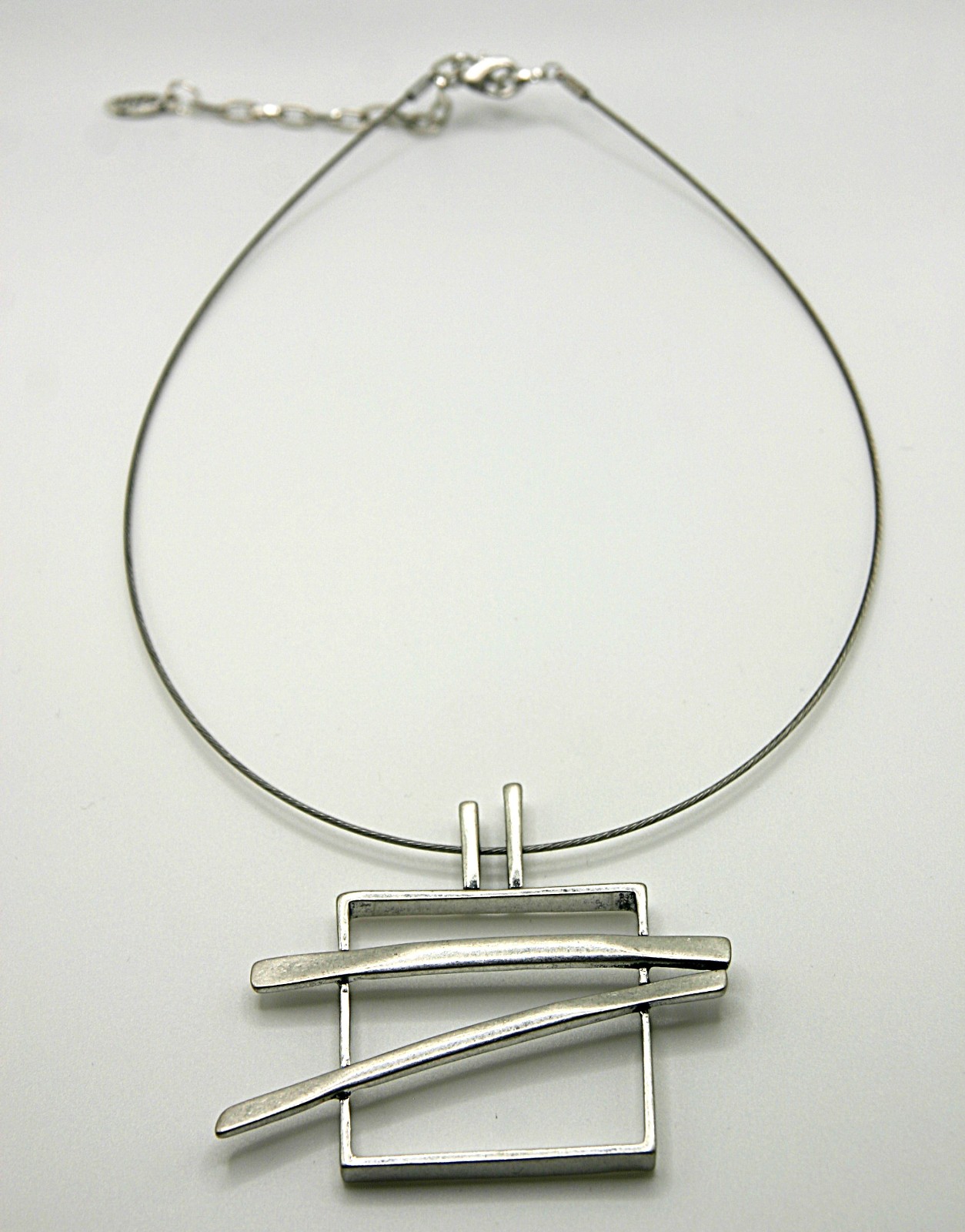 Arrow Square ketting met hanger
