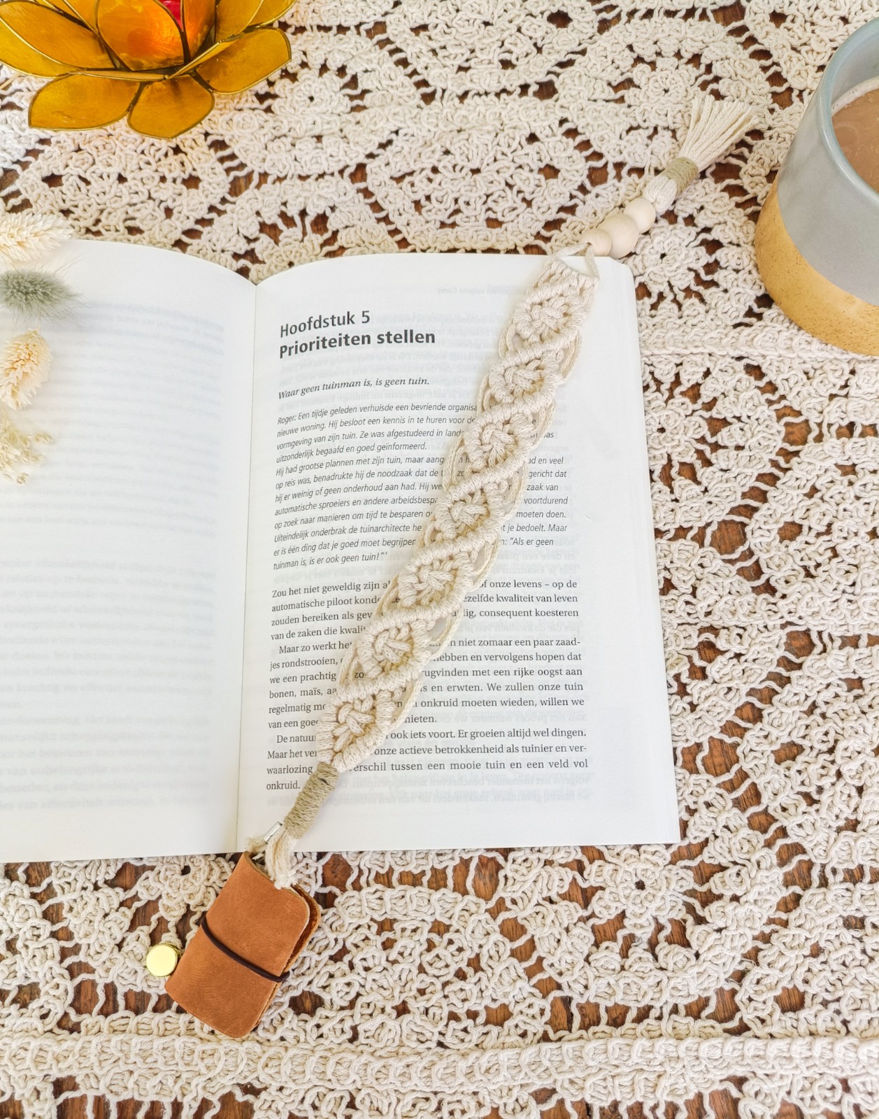 Handgemaakte boekenlegger