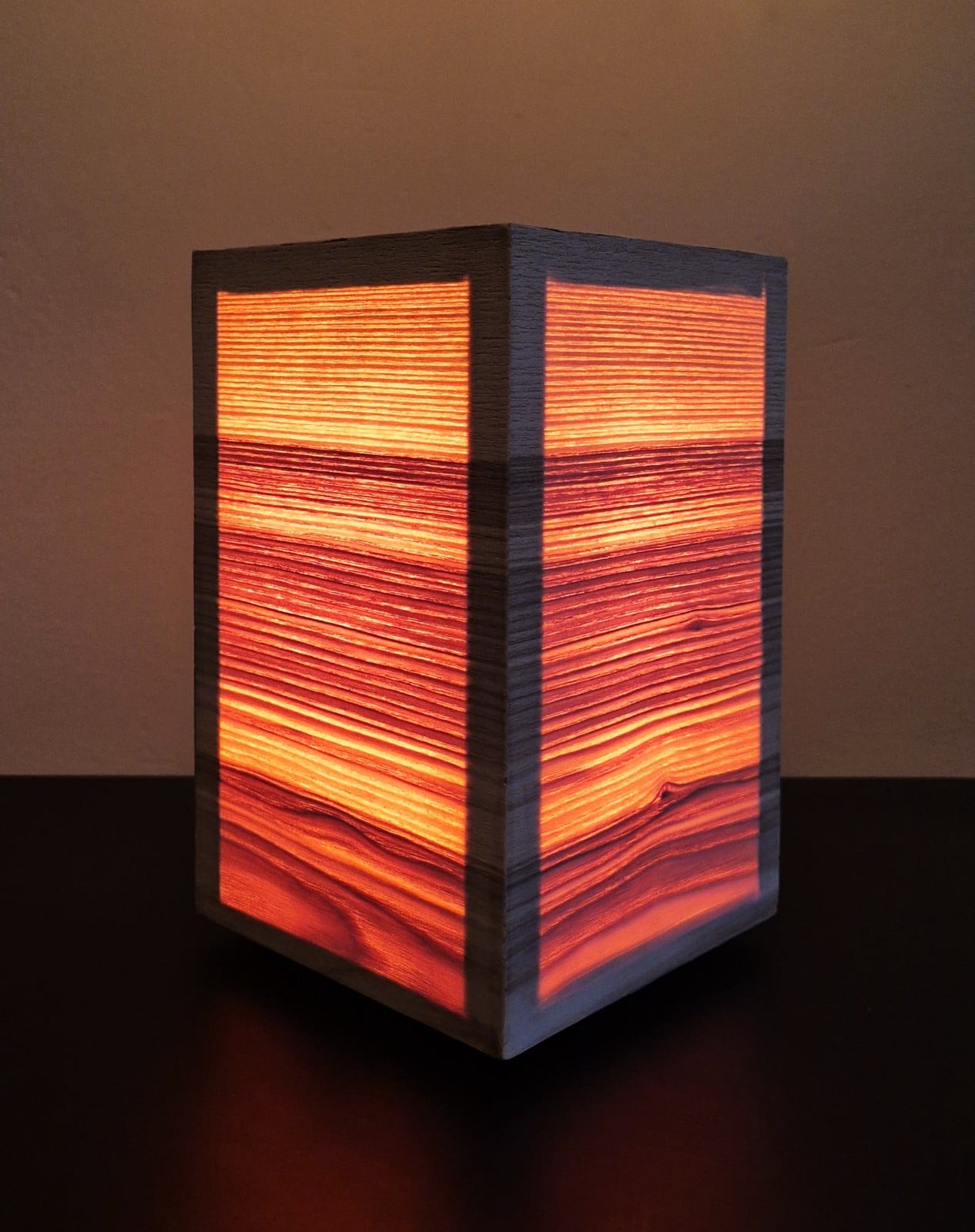 Fineerlamp rechthoek