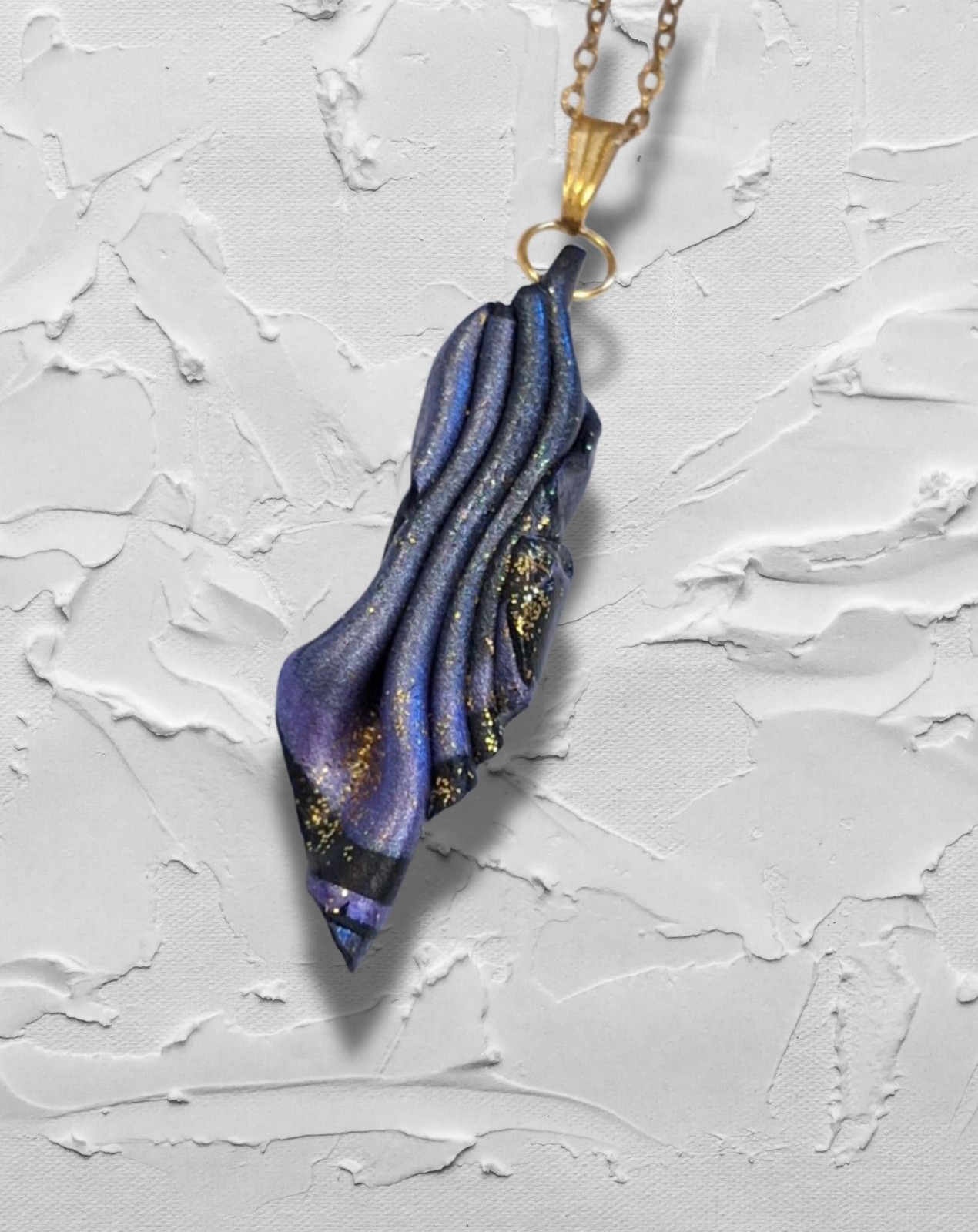 Paars zwarte hanger - speciaal juweel - slechts één exemplaar - ges… - 137054 Paars zwarte hanger - speciaal juweel - slechts één exemplaar - geschenk verjaardag vriendin - handgemaakte halsketting