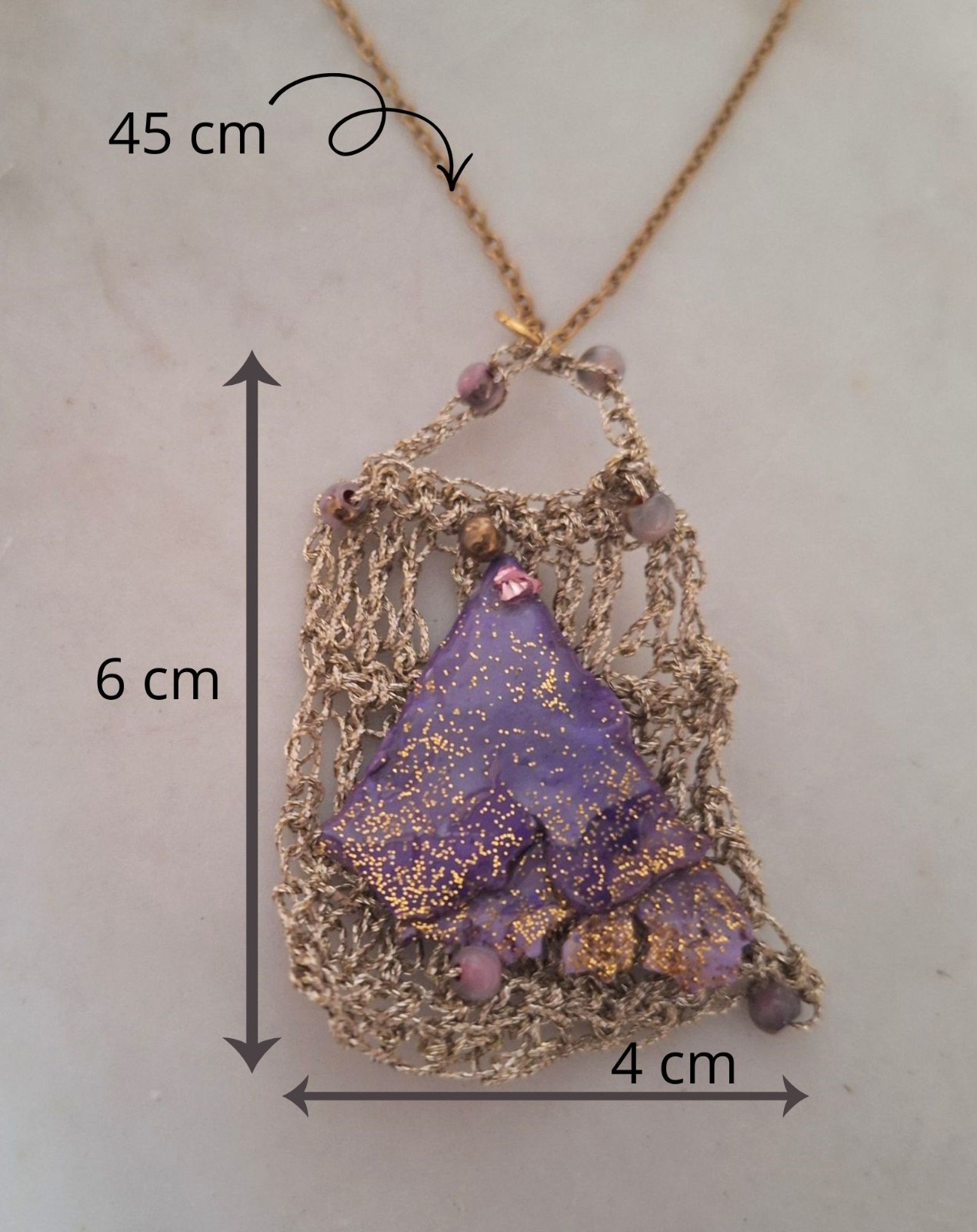 Paarse hanger - handgemaakte juwelen - opvallend sieraad - artisanal… - 137399 Paarse hanger - handgemaakte juwelen - opvallend sieraad - artisanale halsketting - speciaal kado voor haar