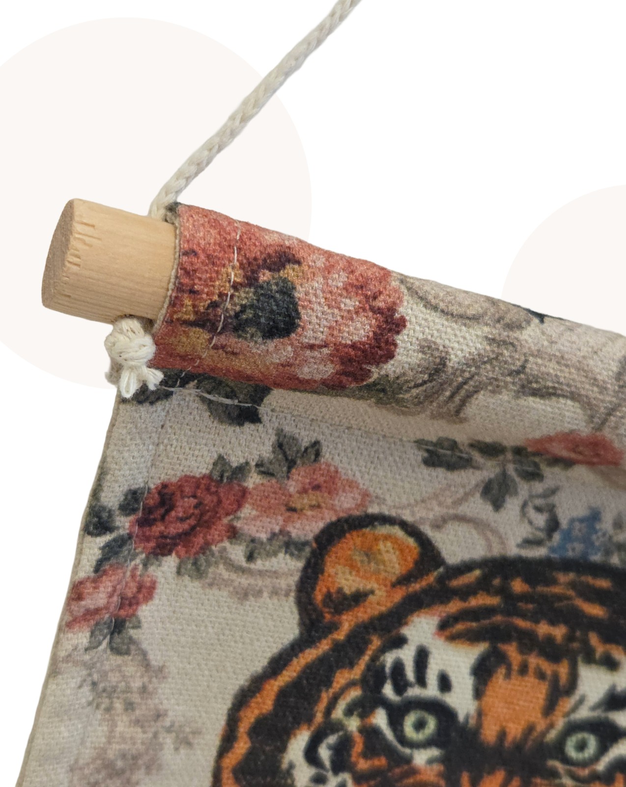 Decoratieset Vlaggenlijn + Vaantje | Tijger / Bloemenprint