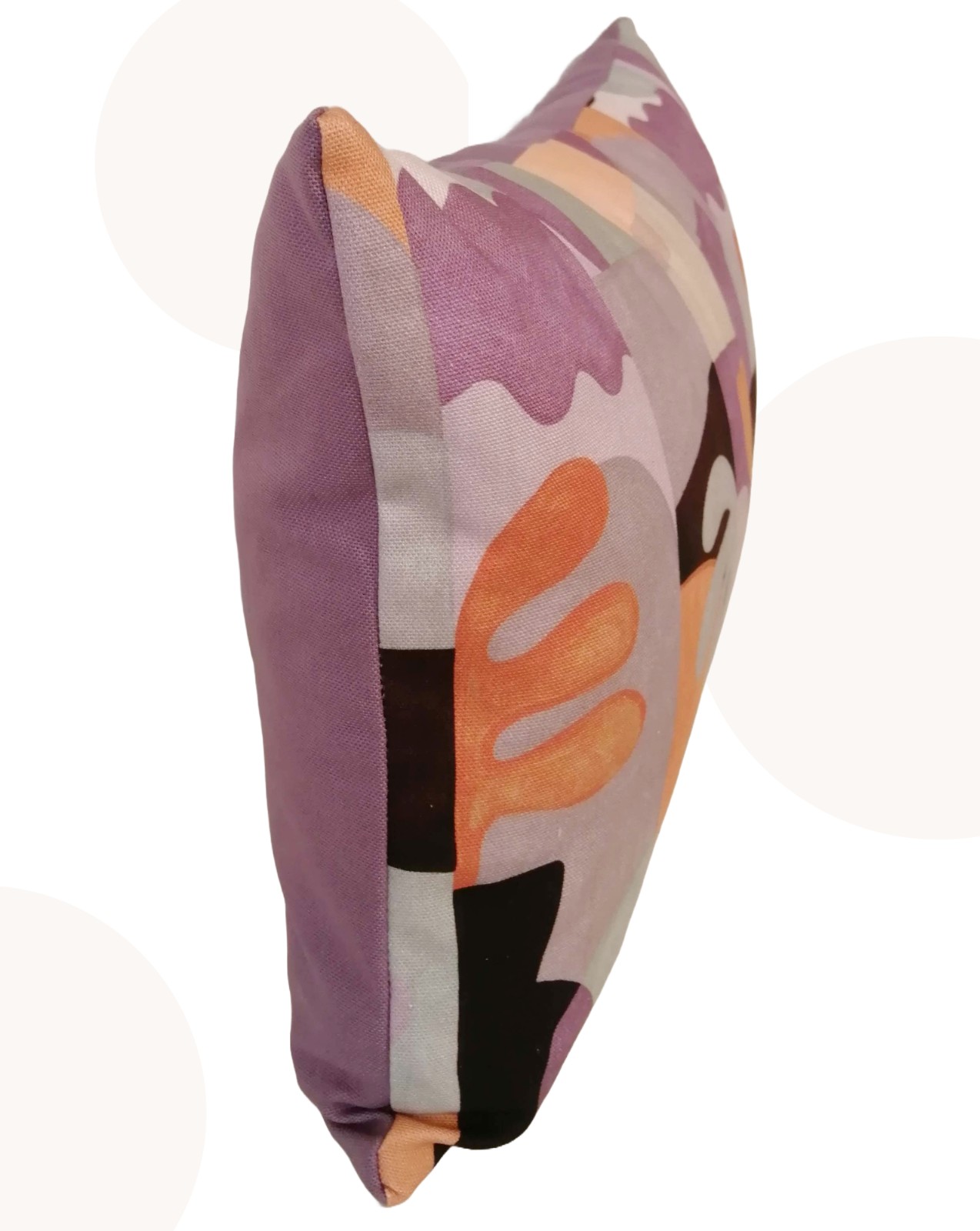 Handgemaakt kussen met fantasie print - Lila - 106145 Handgemaakt kussen met fantasie print - Lila